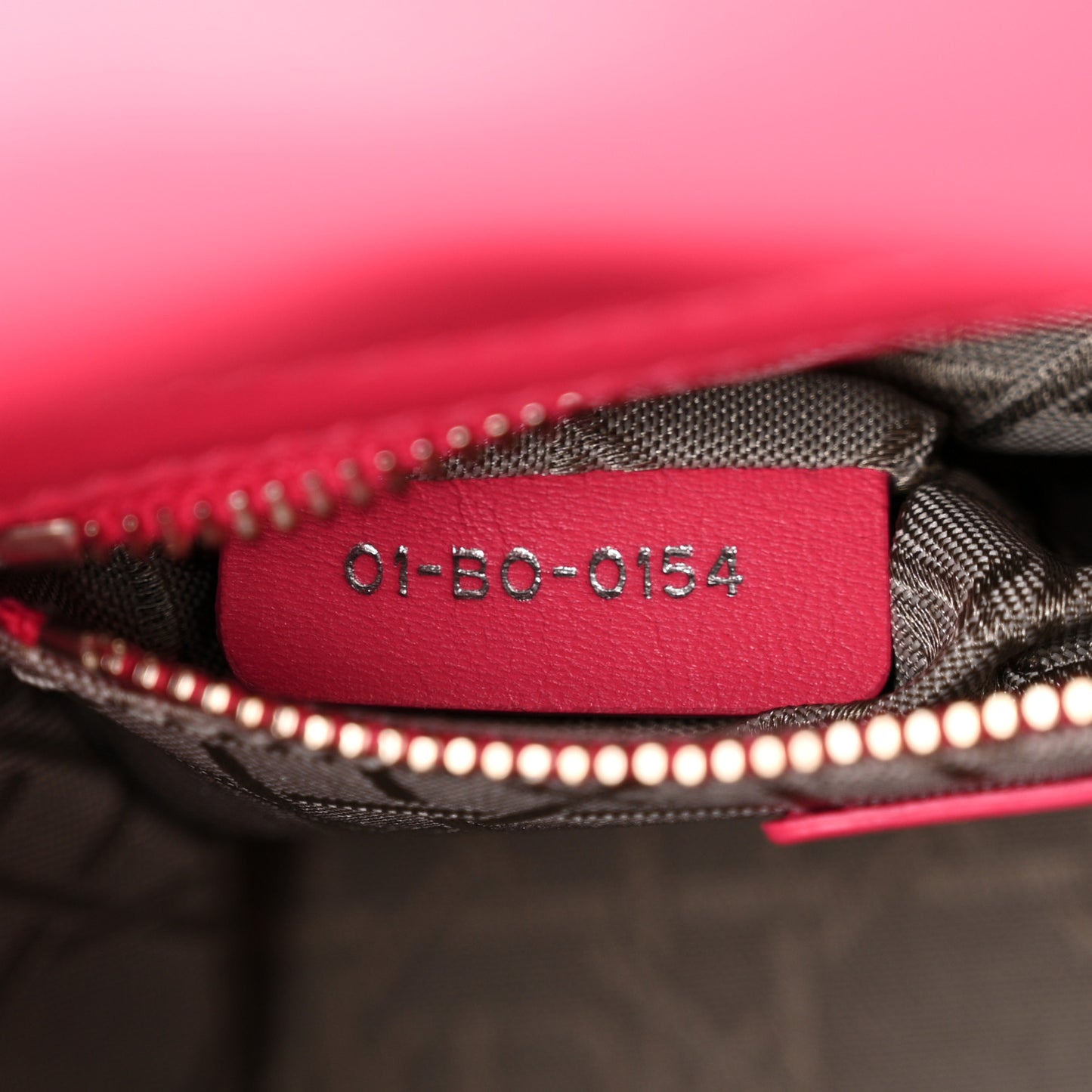Lambskin Cannage Mini Lady Dior Hot Pink