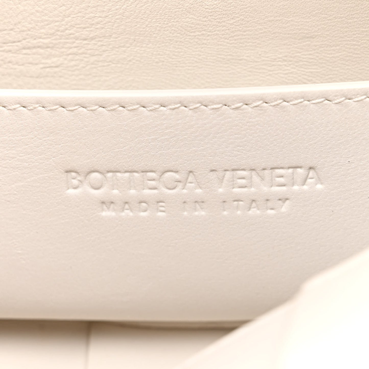 Lambskin Maxi Intrecciato Small Brick Cassette Bag White