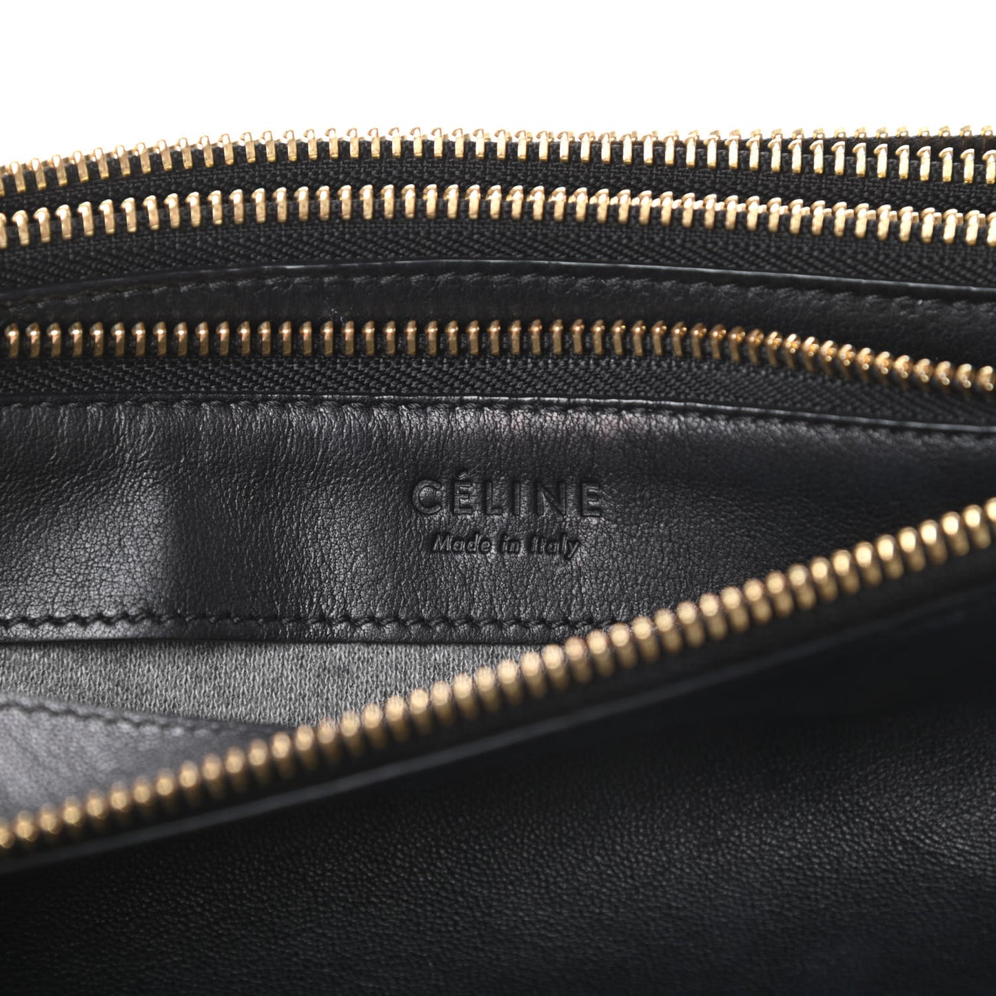 Goatskin Large Trio Crossbody Bag Black