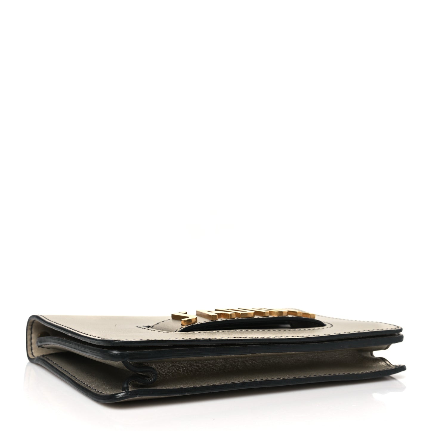 Metallic Calfskin J'Adior Mini Chain Flap Bag Gold