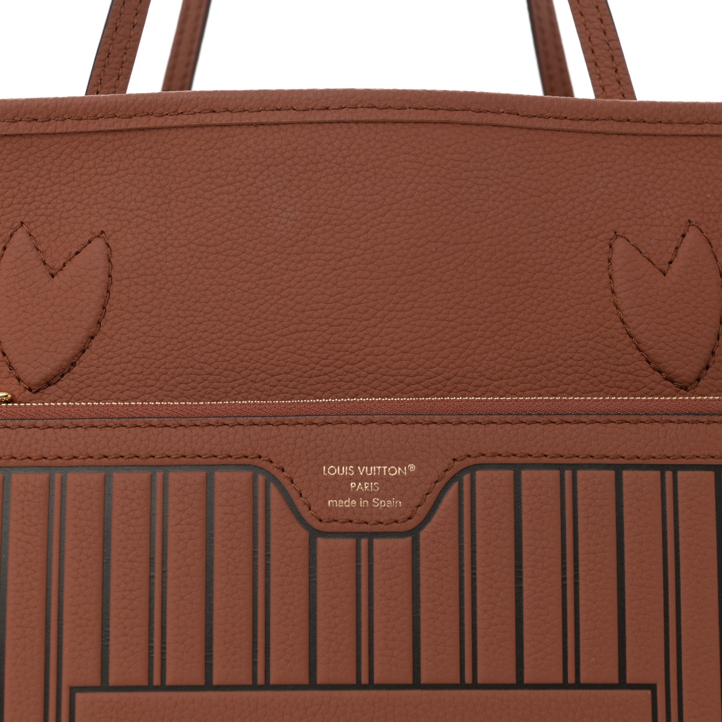 Monogram Calfskin Neo Neverfull Inside Out MM Tan