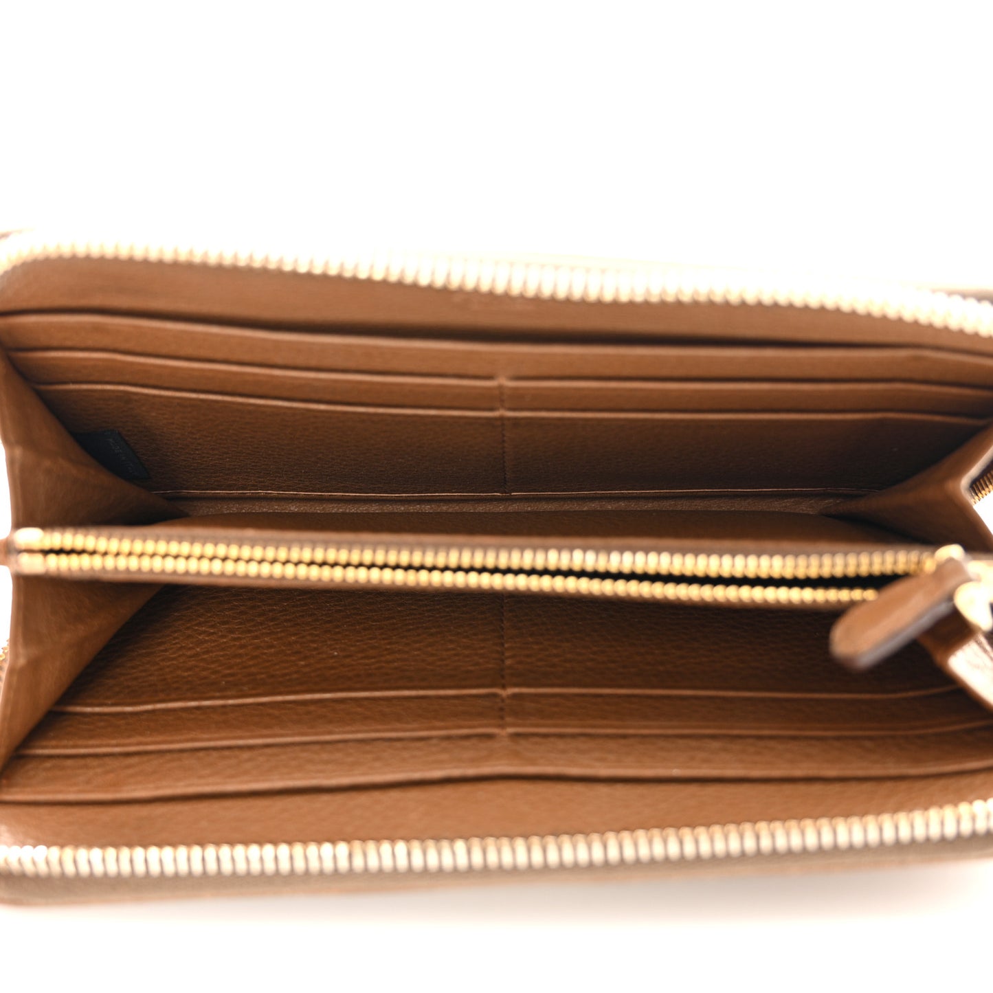 Vitello Daino Zip Around Wallet Palissandro