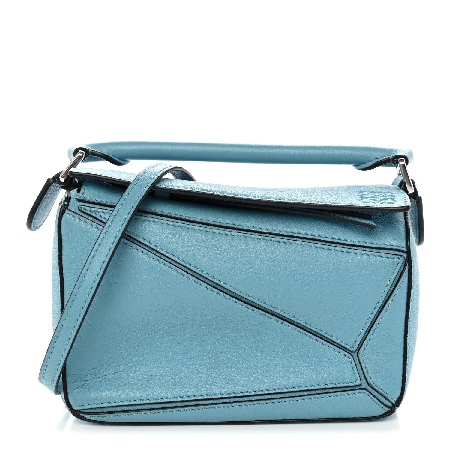 Loewe Calfskin Mini Puzzle Bag Light Blue 1943551 – FASHIONPHILE