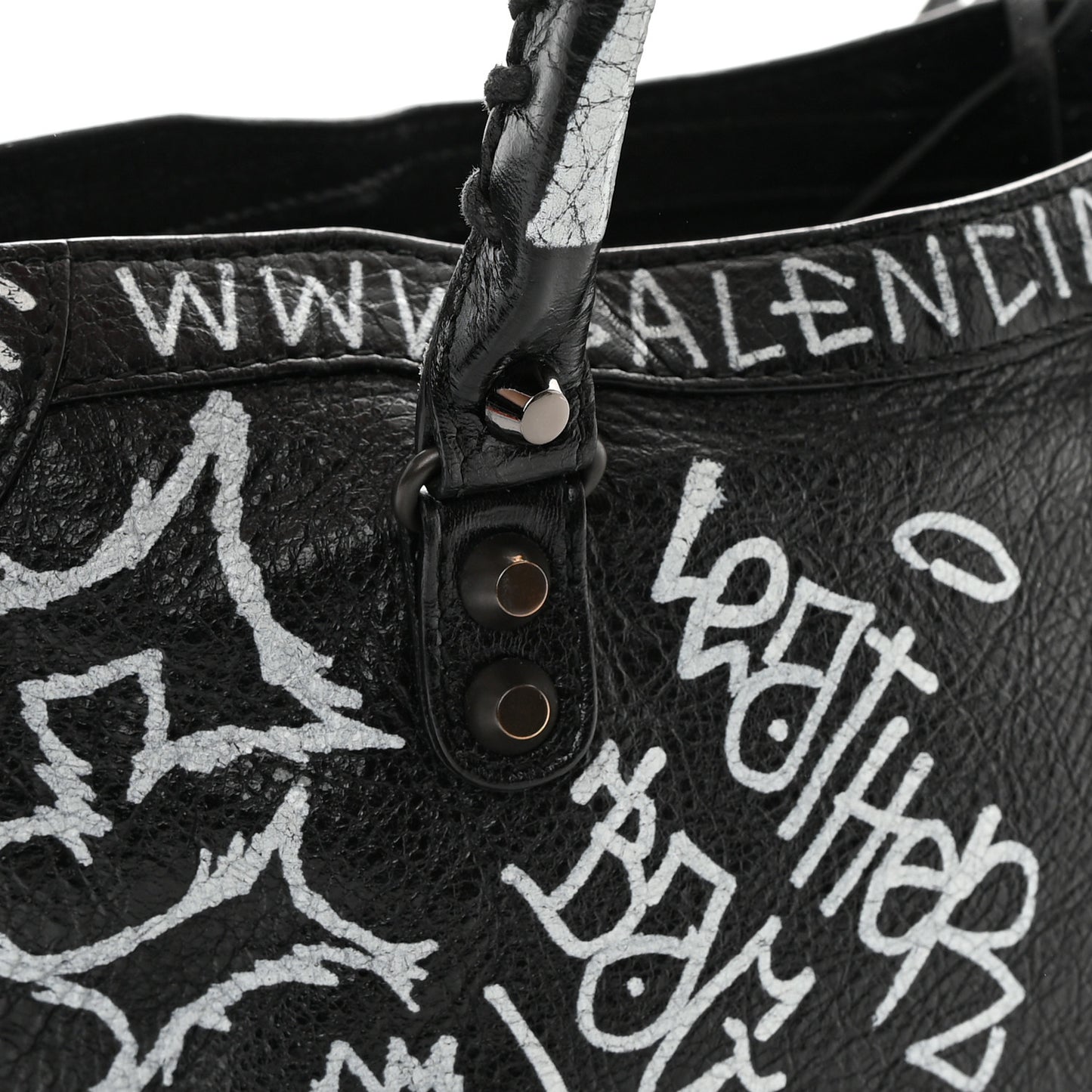 Agneau Classic Hardware Graffiti All Over S City Black