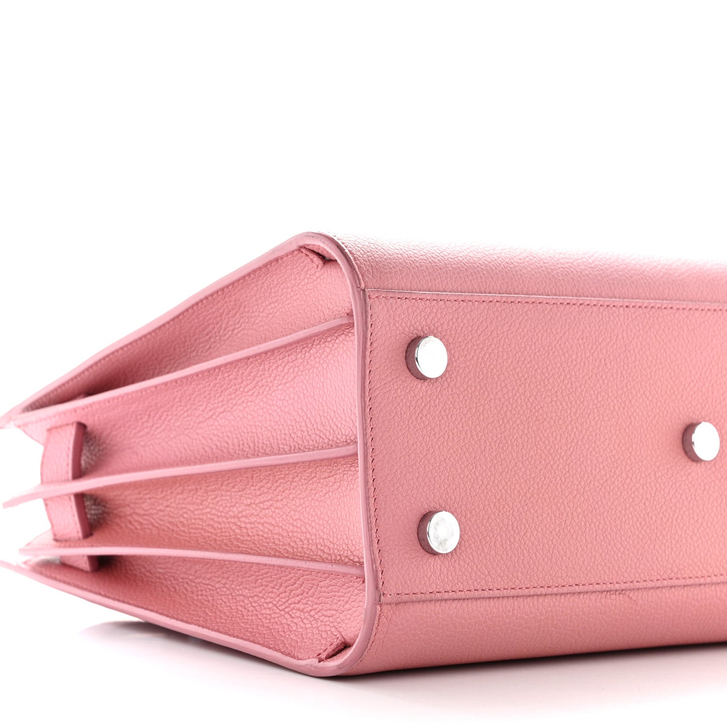 Grained Calfskin Baby Sac De Jour Dark Rose