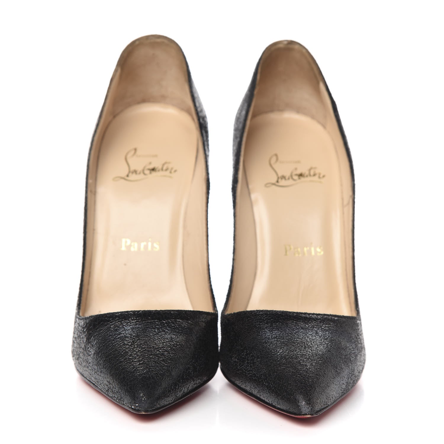 Christian Louboutin Crackled Suede So Kate 120 Pumps 37 Black 2 of 8