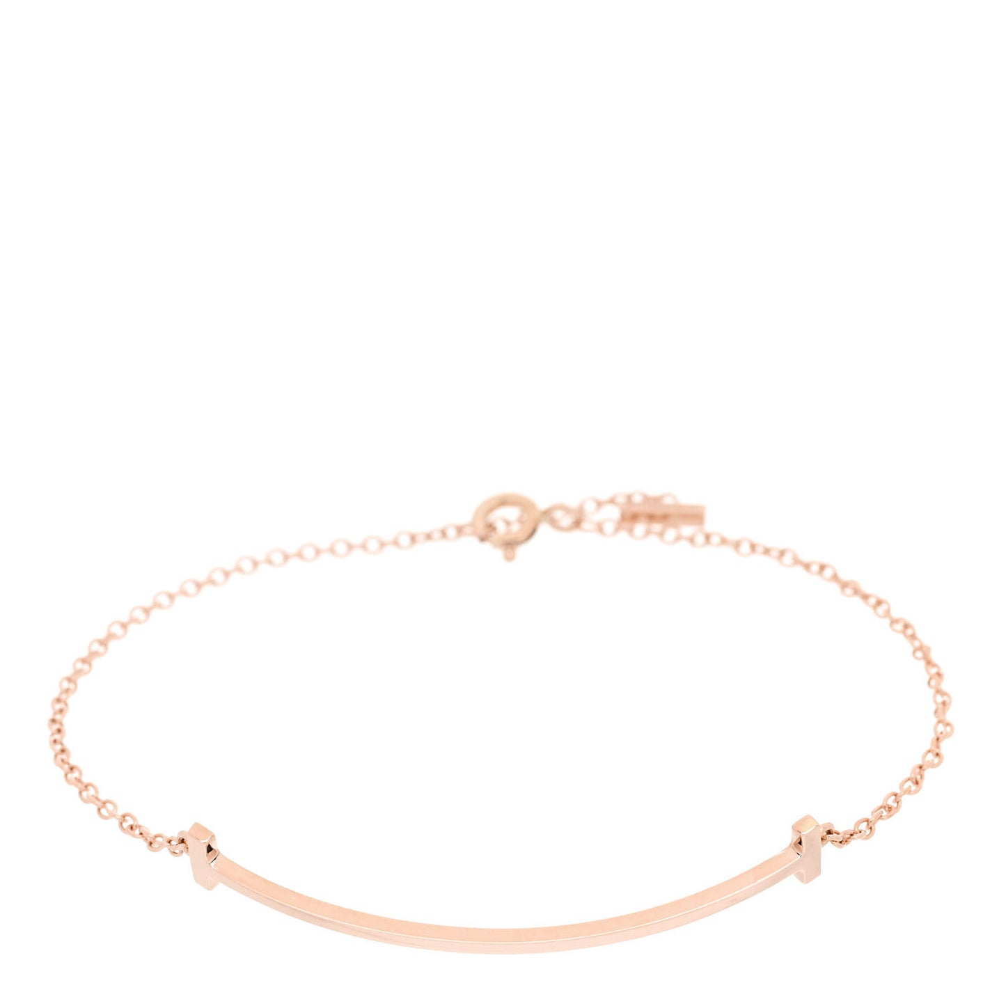 18K Rose Gold T Smile Bracelet