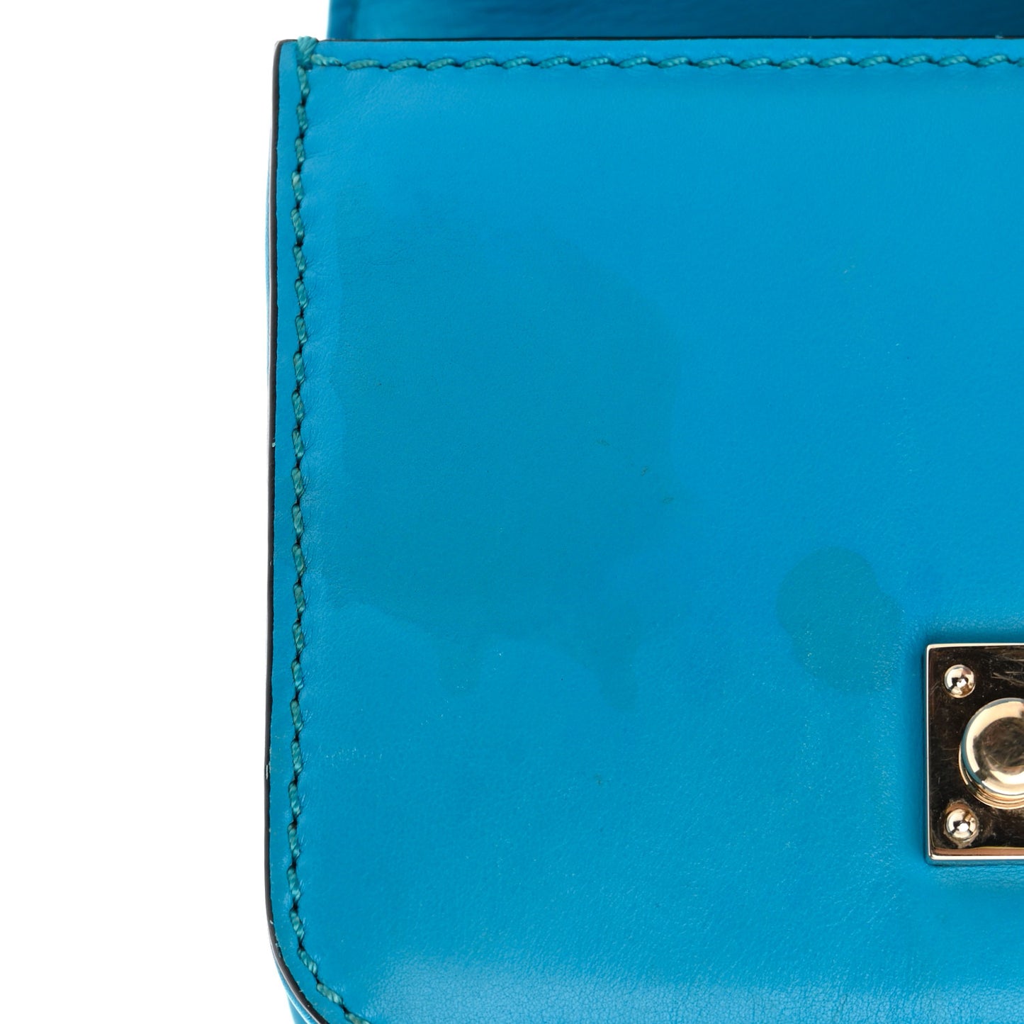 Vitello Mini Glam Lock Rockstud Flap Parrot