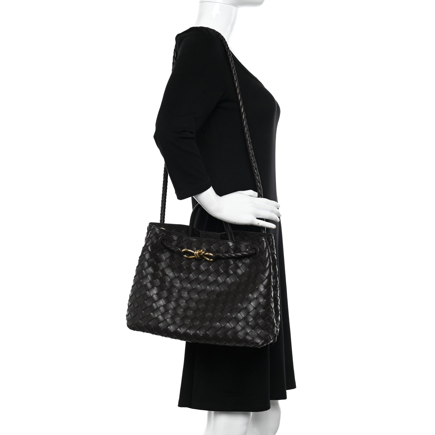 Bottega Veneta Nappa Intrecciato Medium Andiamo Shoulder Bag Fondant 2 of 10