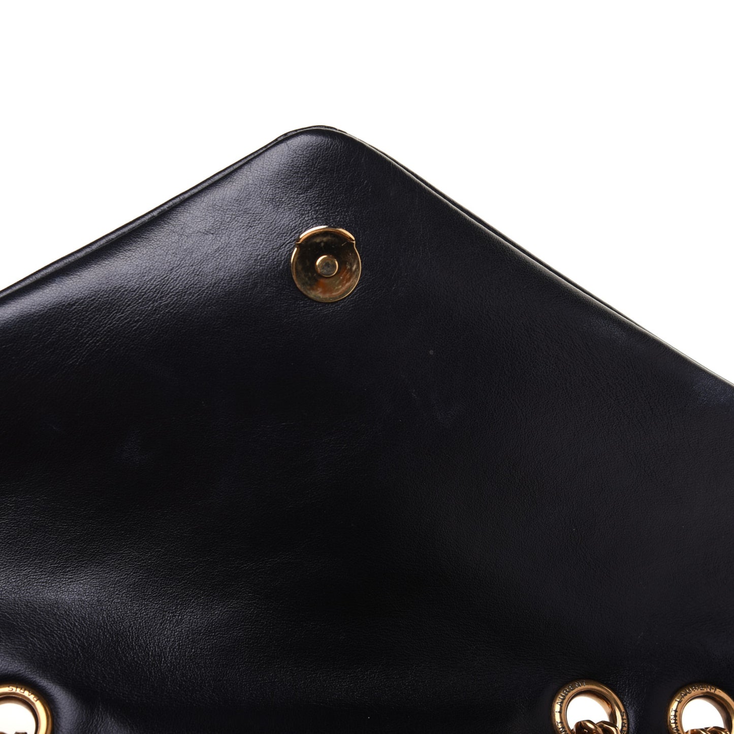 Calfskin Y Quilted Monogram Medium Loulou Chain Satchel Black