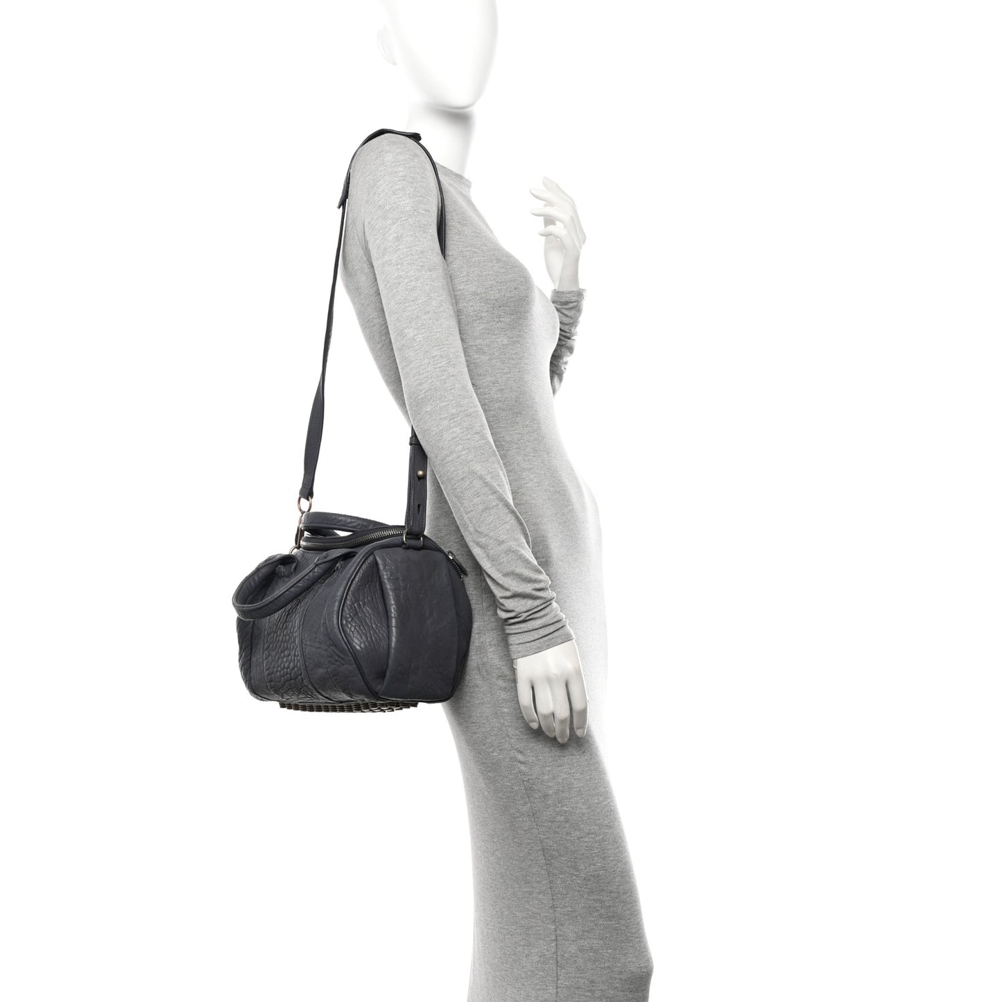 Pebbled Lambskin Rockie Tundra Antique Silver Hardware