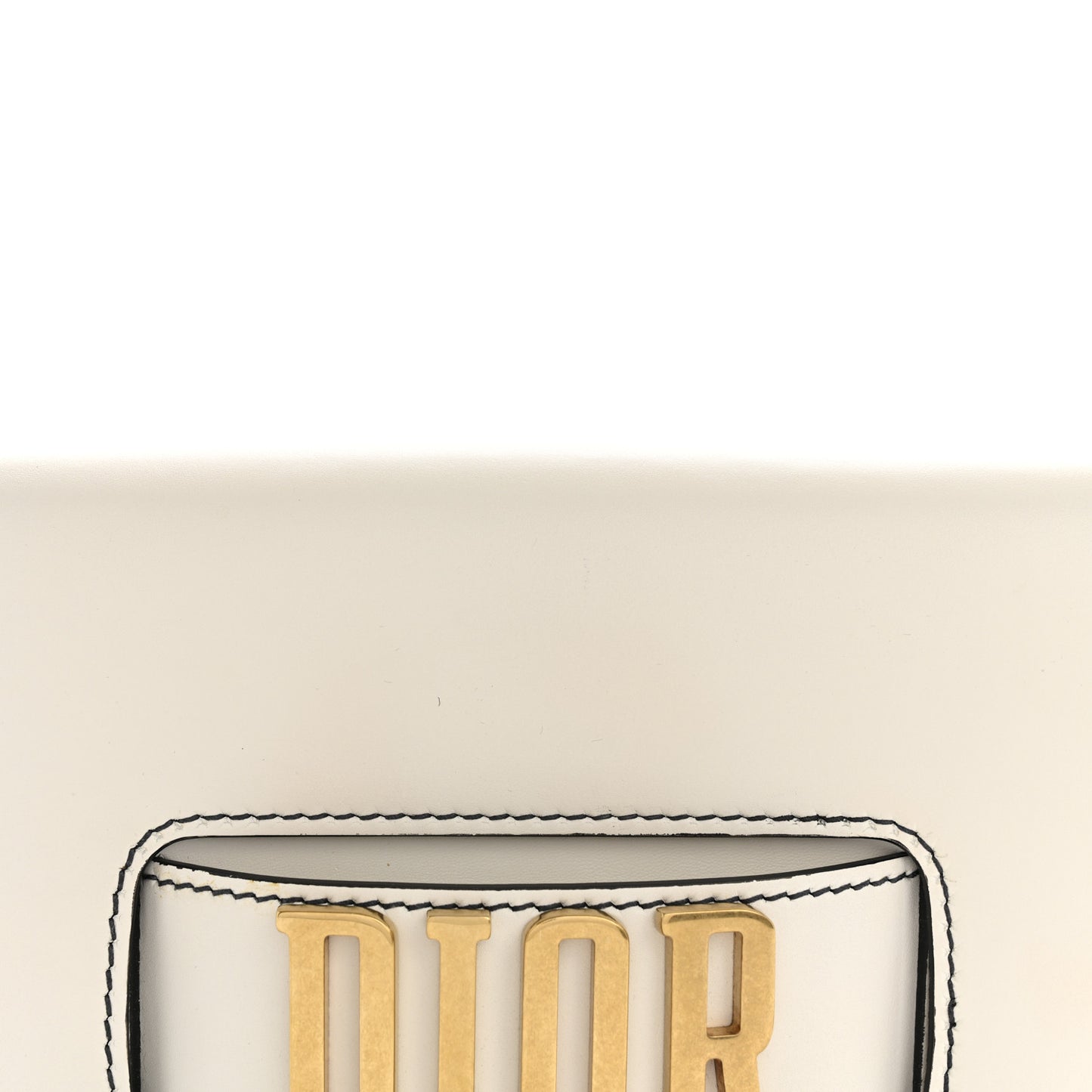 Smooth Calfskin Dio(r)evolution Flap Clutch White