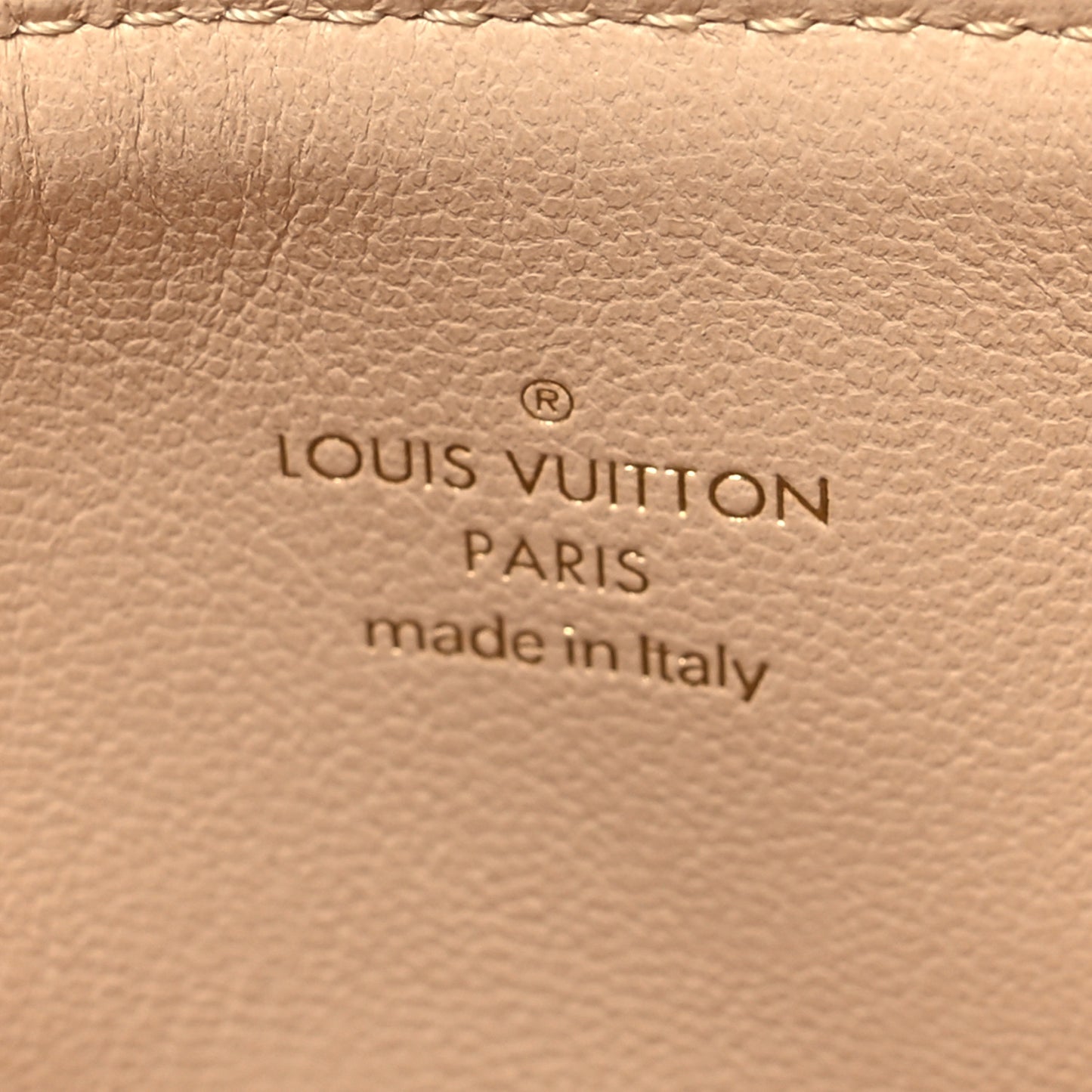 Lambskin Embossed Monogram Tricolor By The Pool Coussin BB Beige