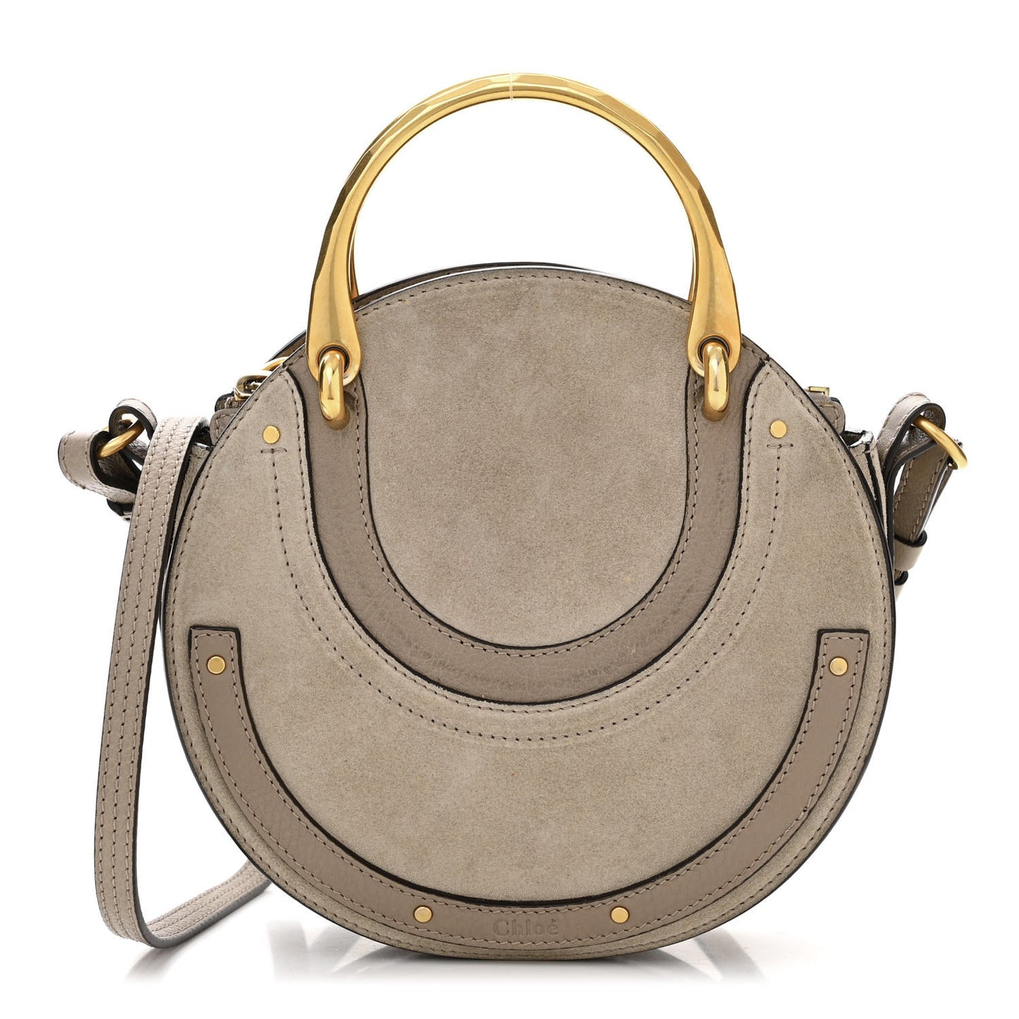 Calfskin Suede Small Pixie Bag Motty Grey
