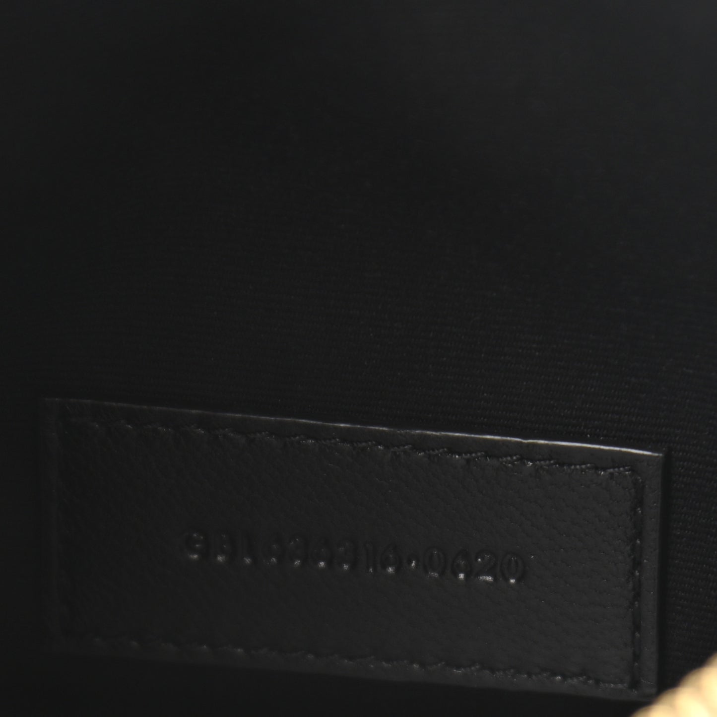 Crocodile Embossed Calfskin Monogram Zip Bill Pouch Pecan