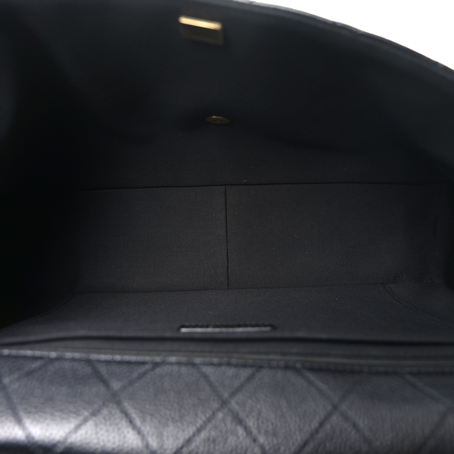 Chanel Grained Calfksin Quilted XXL Travel Flap Bag Black 5 of 10