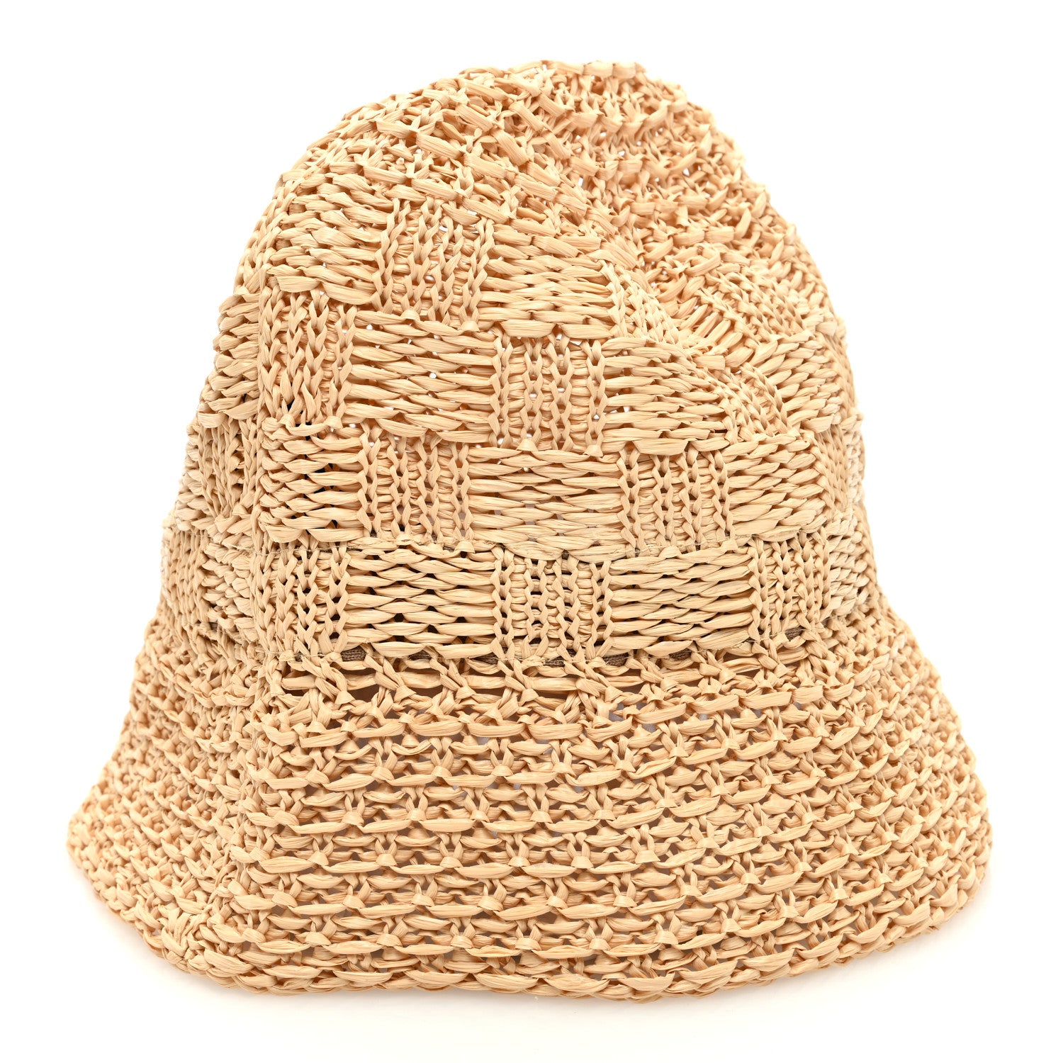 Louis Vuitton Damier Raffia Woven Hat L Natural 4 of 8