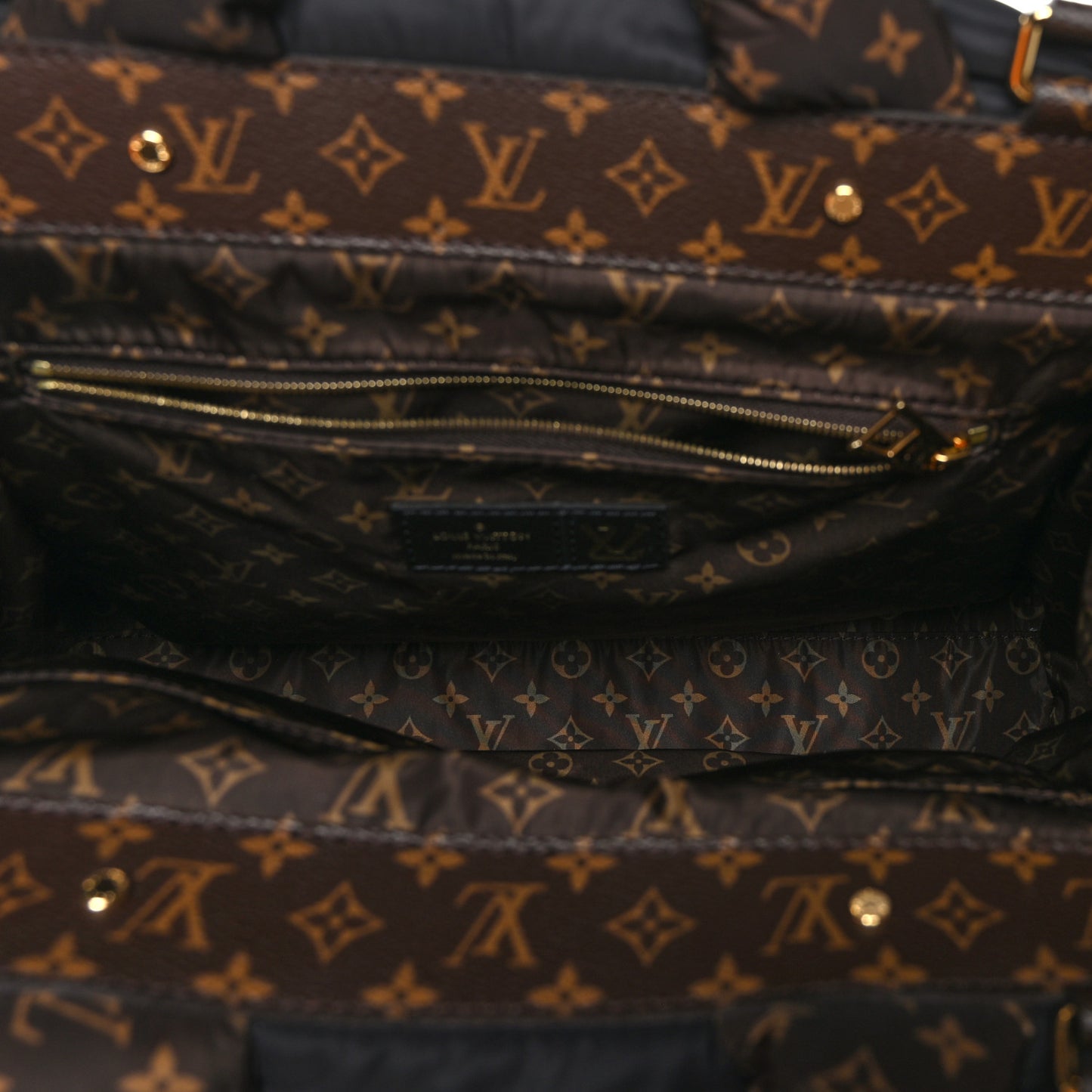 Econyl Monogram Pillow Giant Onthego MM Black