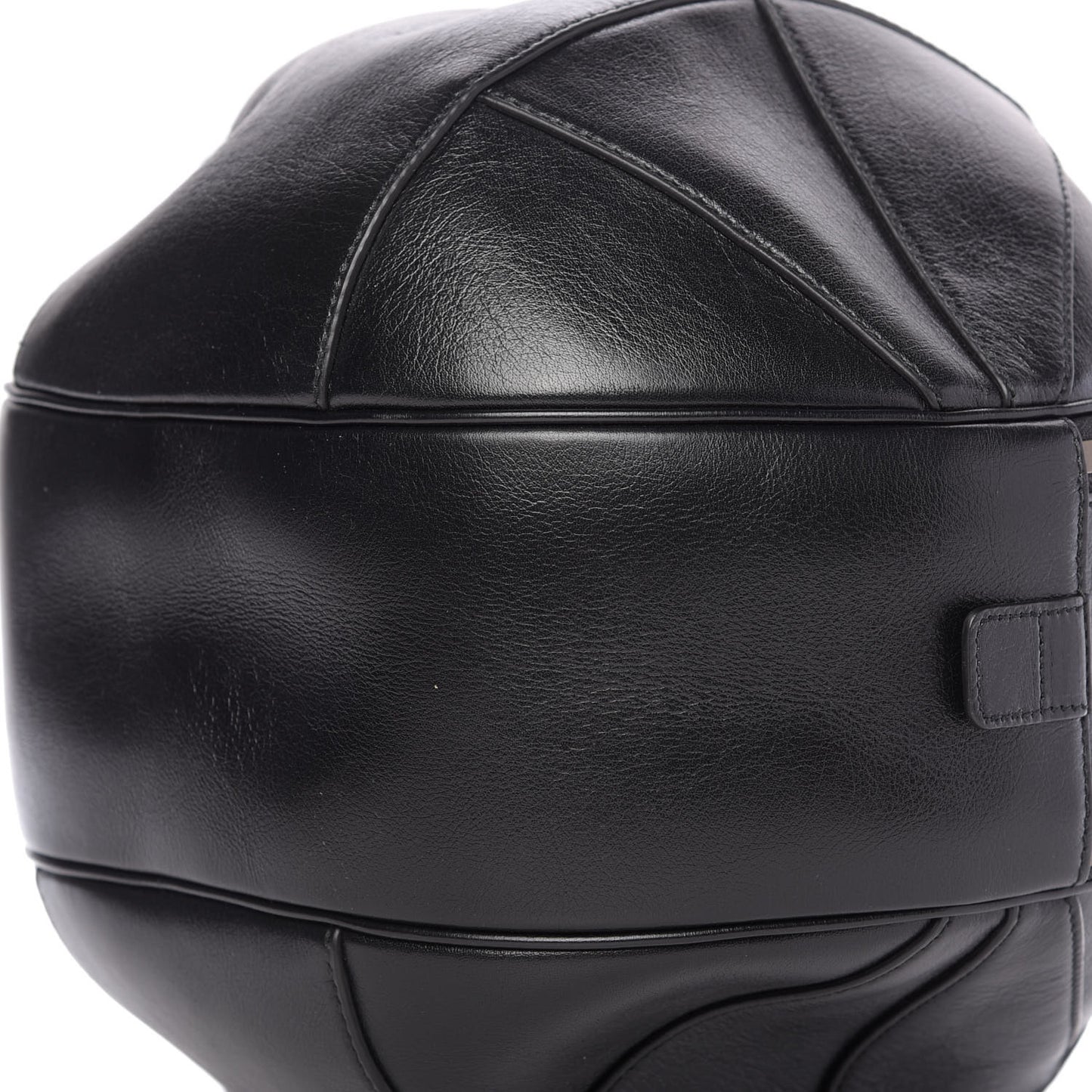 Piuma Lux Energy Large Tifosa Basketball Shaped Shoulder Bag Black