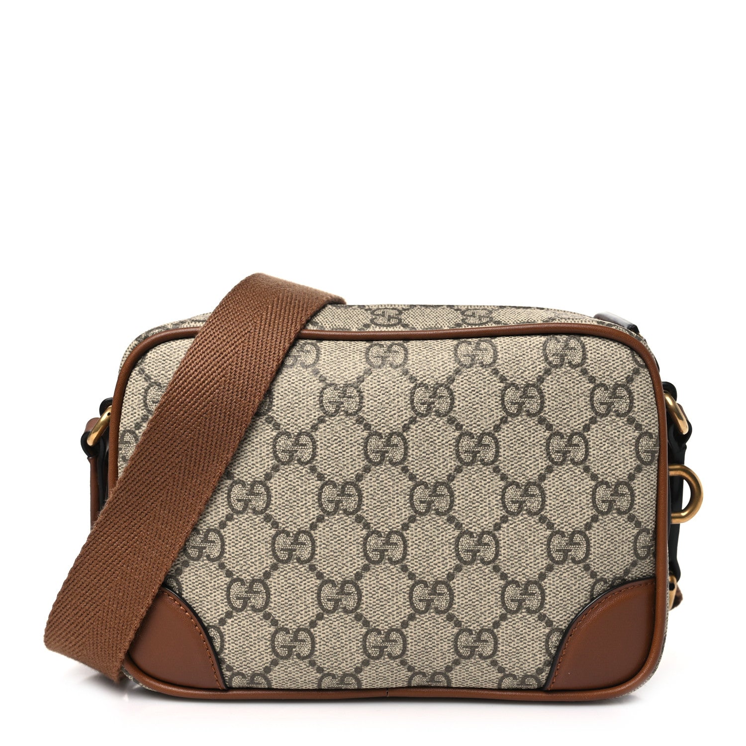 グッチメッセージバックGG Supreme Monogram Leather Gucci GG Supreme Monogram Textured Calfskin Emblem Mini Crossbody
