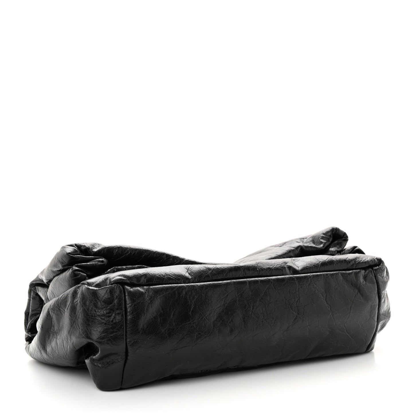 Arena Calfskin Small Monaco Chain Shoulder Bag Black