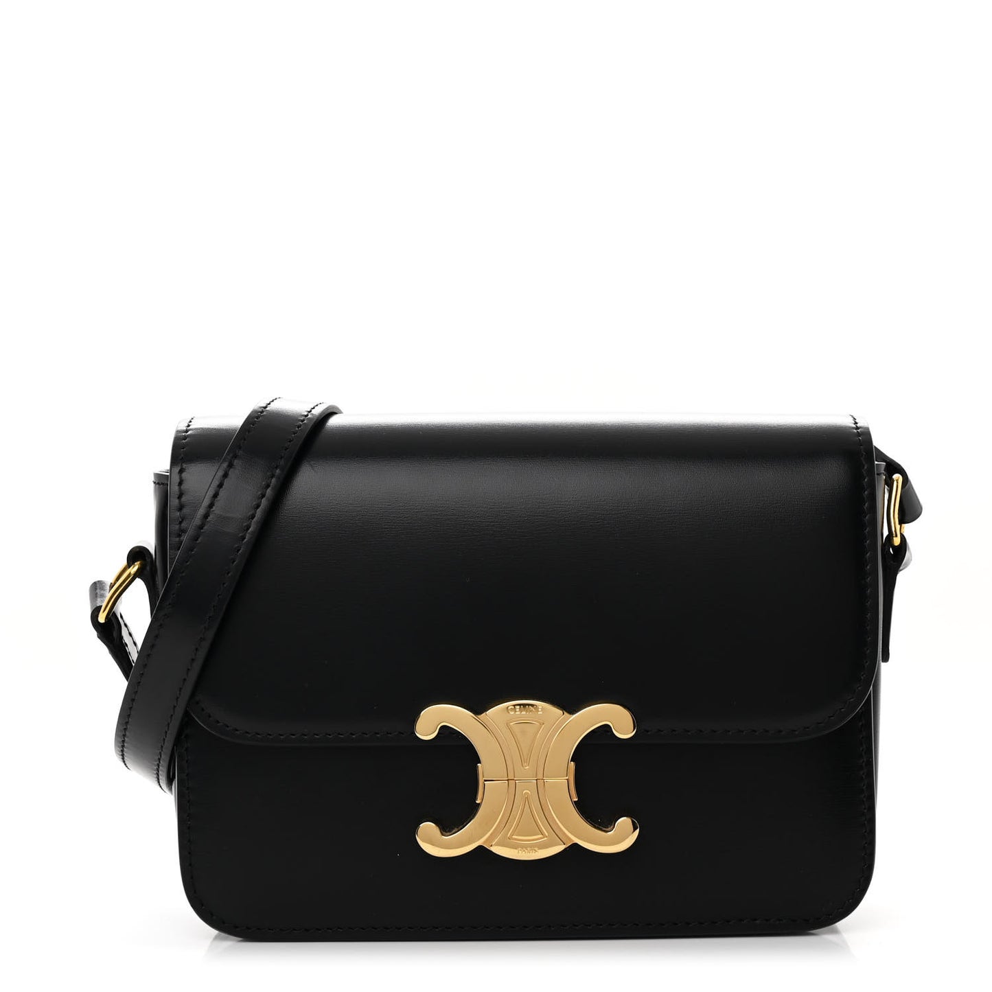 Shiny Calfskin Teen Triomphe Black
