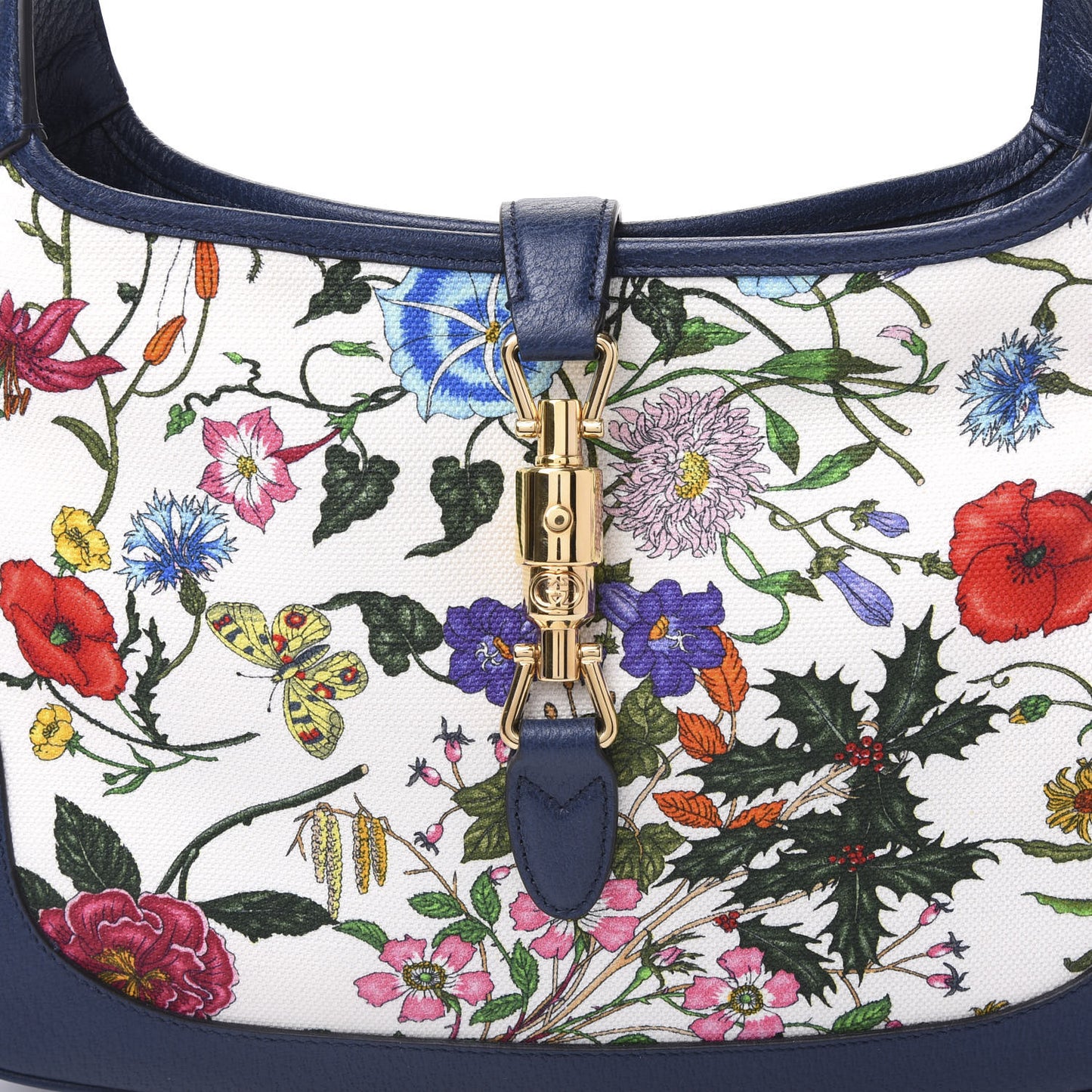 Canvas Flora Medium Jackie Hobo Blue Agata