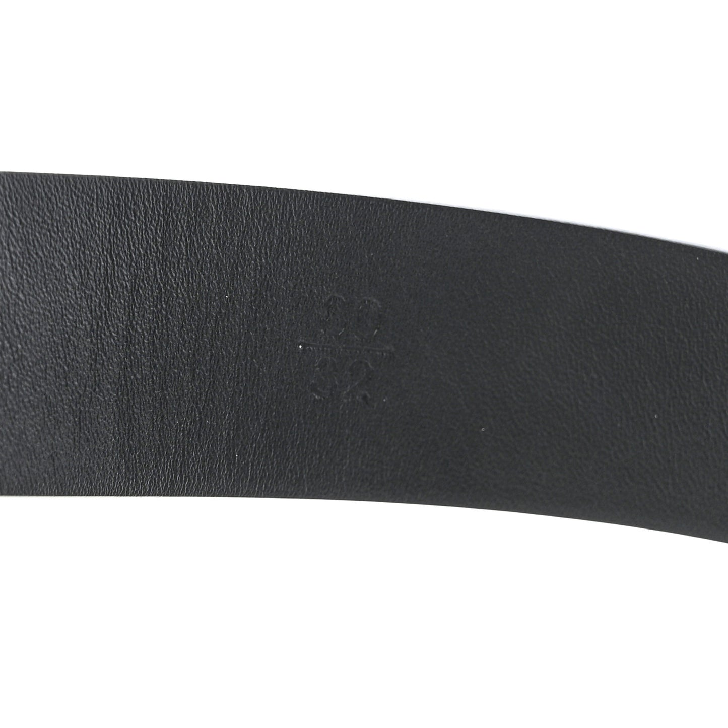 Calfskin Paris Button CC Belt 80 32 Black