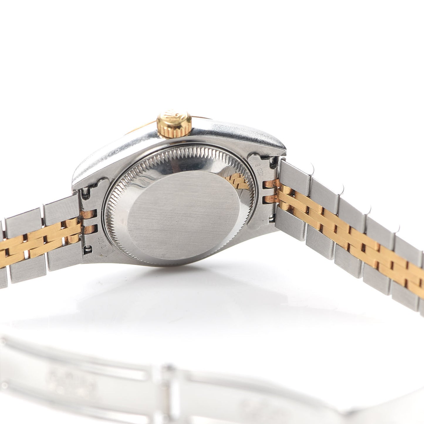 Stainless Steel 18K Yellow Gold Diamond 26mm Oyster Perpetual Datejust Watch Pink Jasper 69173