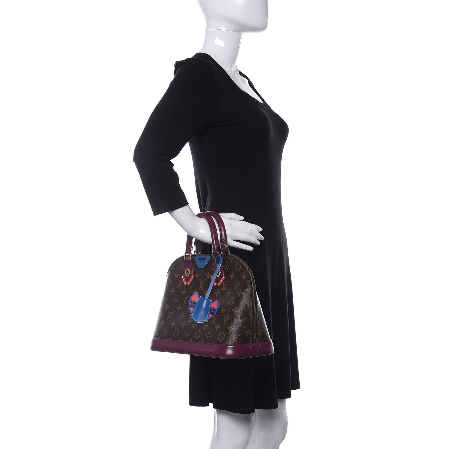 Louis Vuitton Monogram Totem Alma PM Magenta 2 of 8