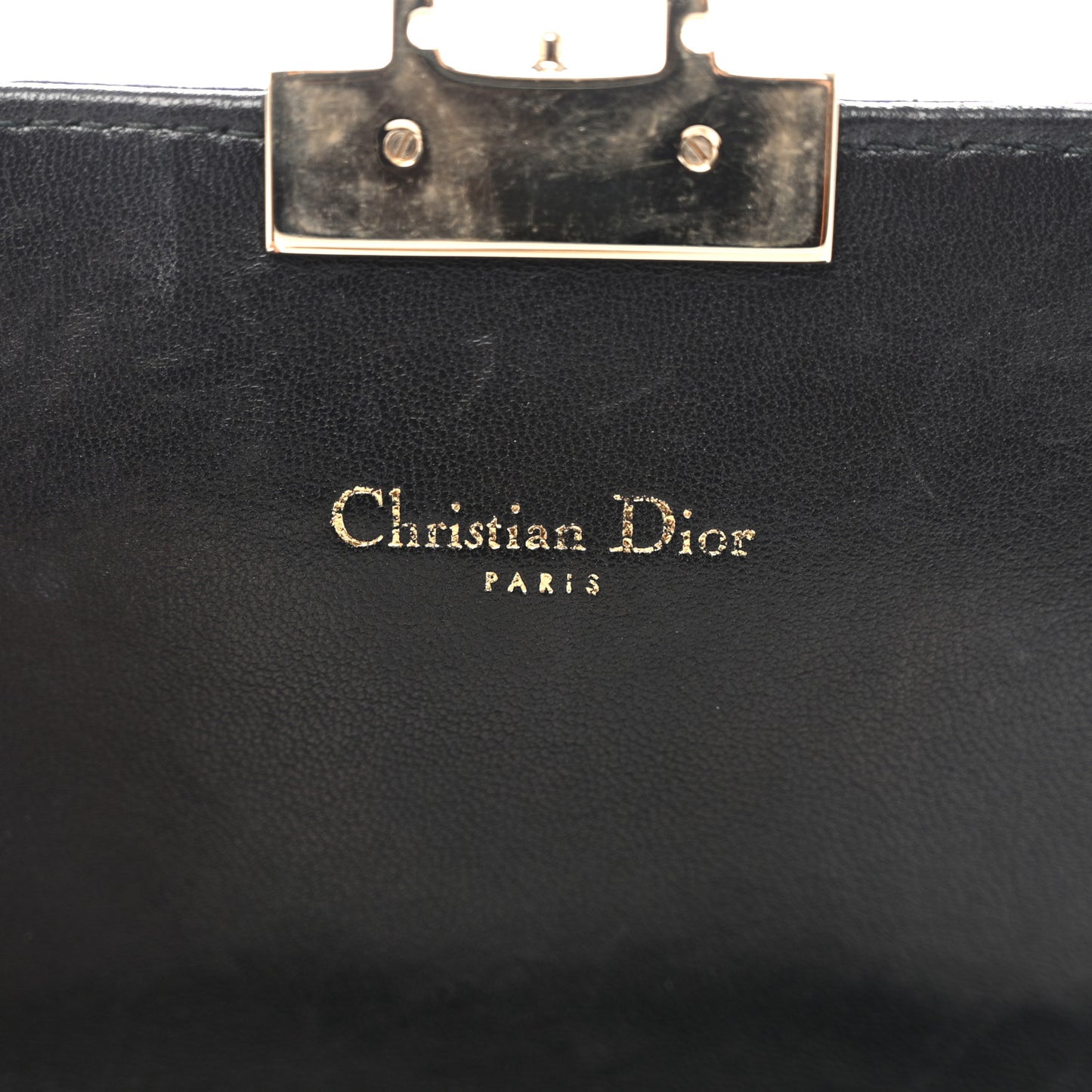 Lambskin Cannage Miss Dior Promenade Pouch Black