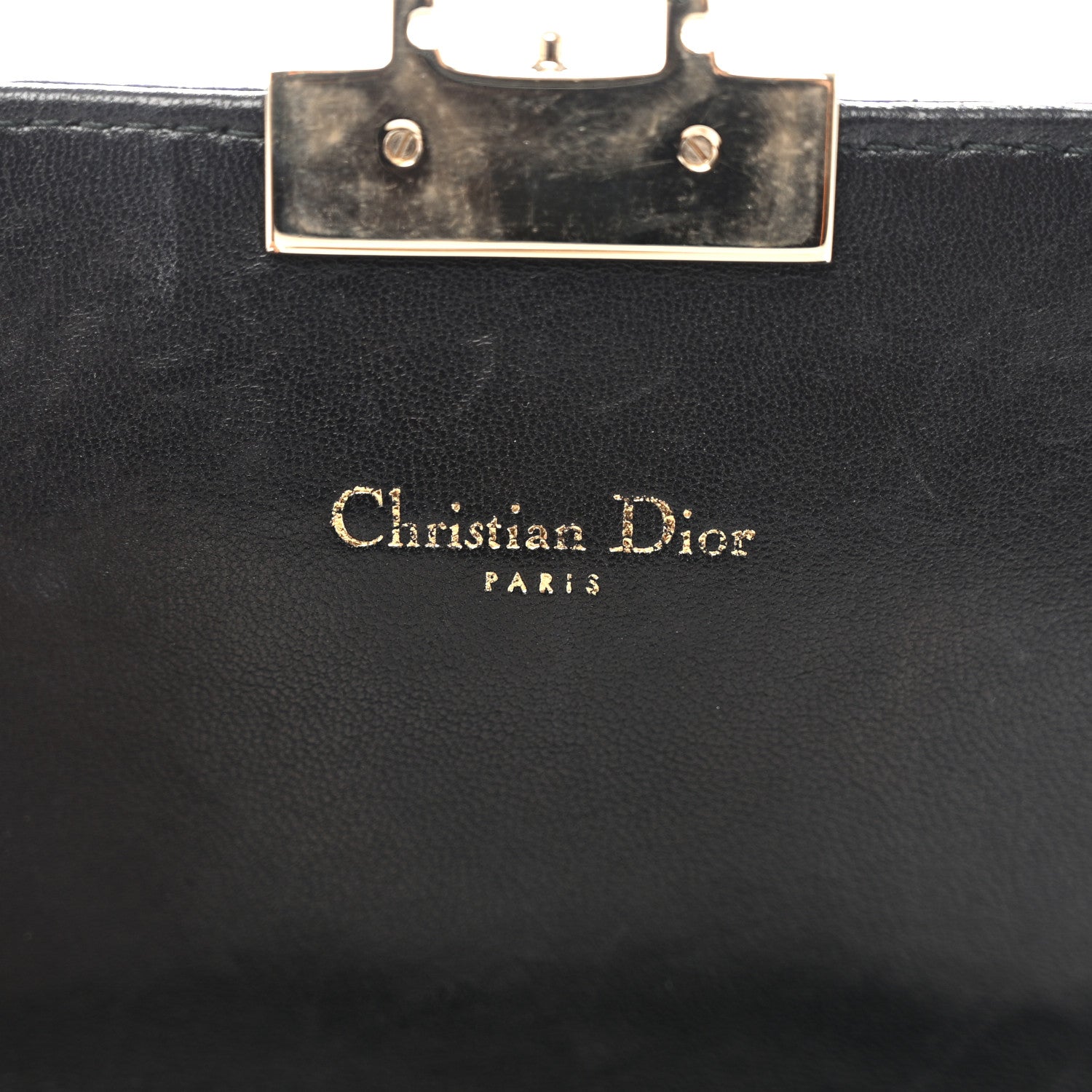 Christian Dior Lambskin Cannage Miss Dior Promenade Pouch Black 6 of 12