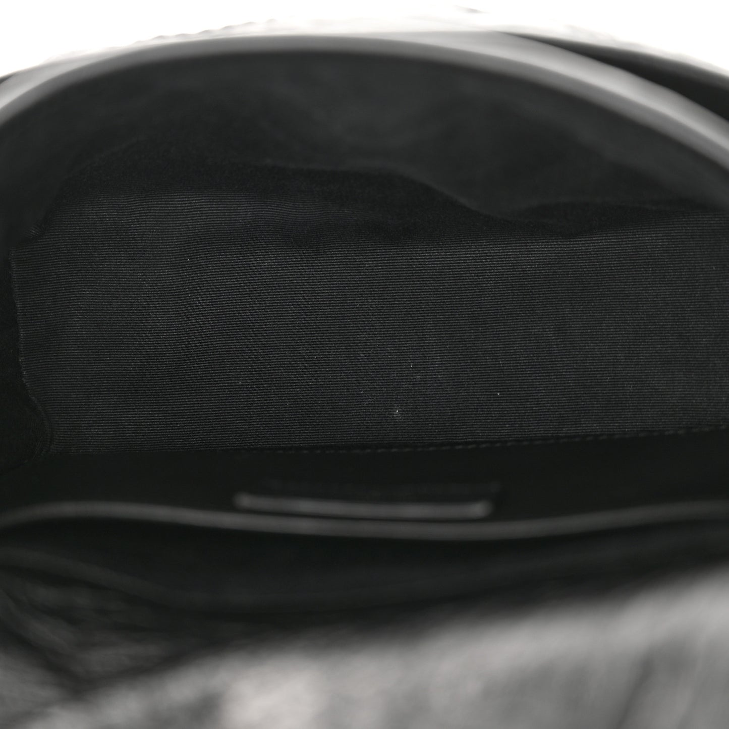 Crinkled Calfskin Matelasse Monogram Baby Niki Chain Satchel Black