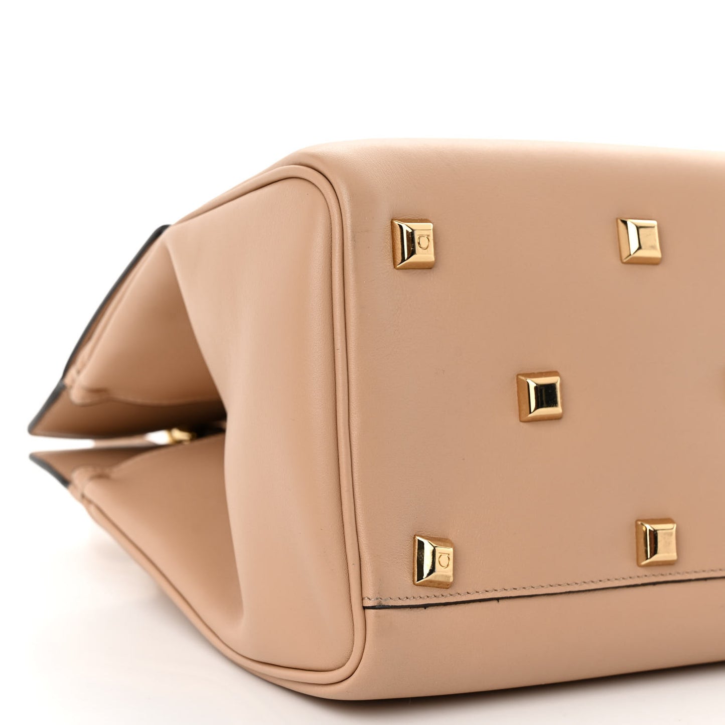 Calfskin Medium Studio Bag Almond