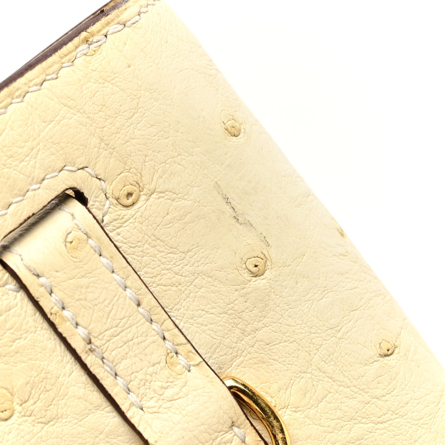 Ostrich Kelly Danse II Belt Bag Nata