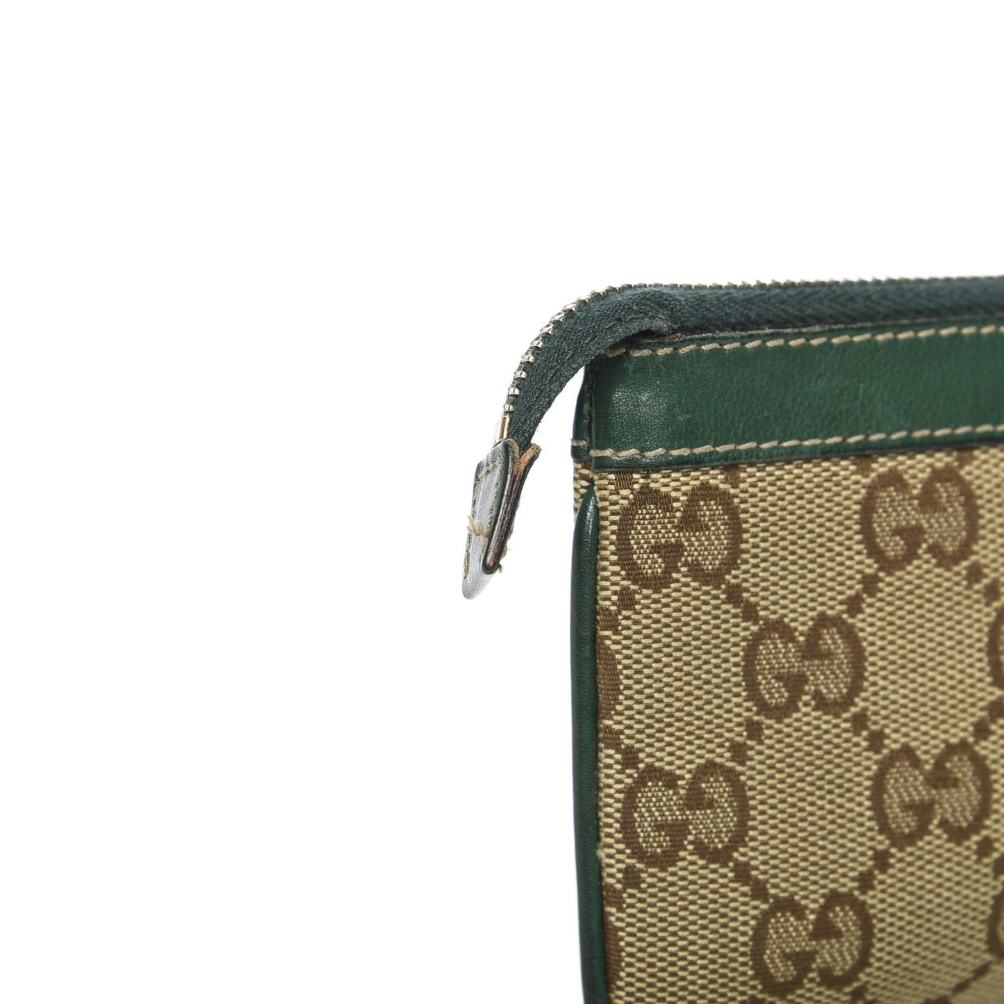 Monogram Small Zip Pouch Green