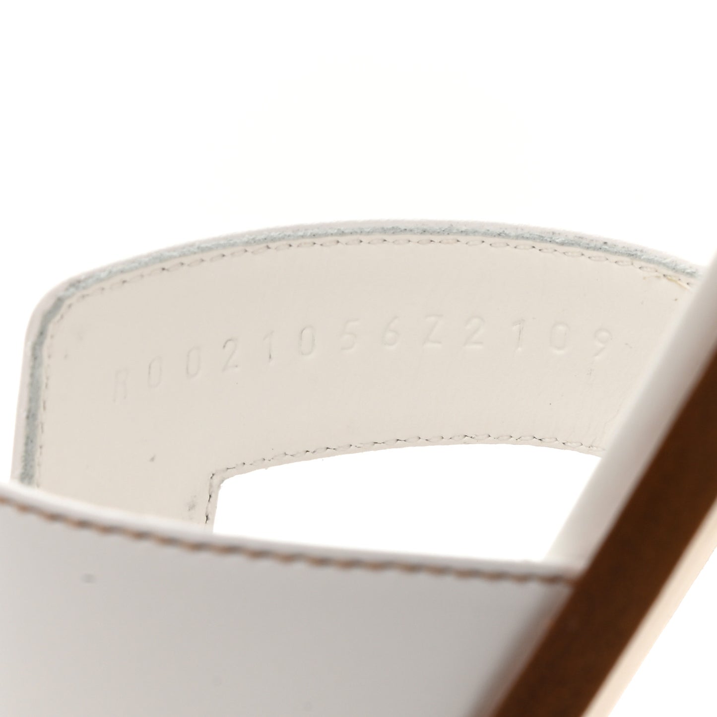 Box Calfskin Oran Sandals 37 White