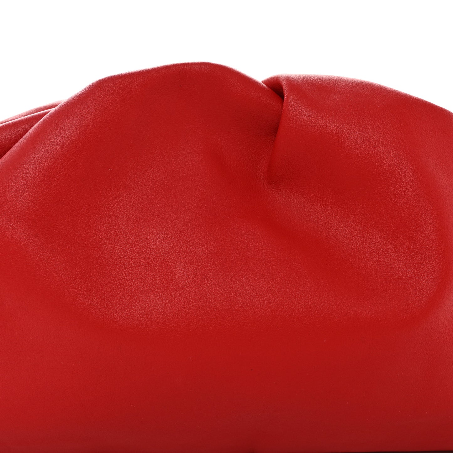 Smooth Butter Calf The Pouch Oversized Clutch Bright Red
