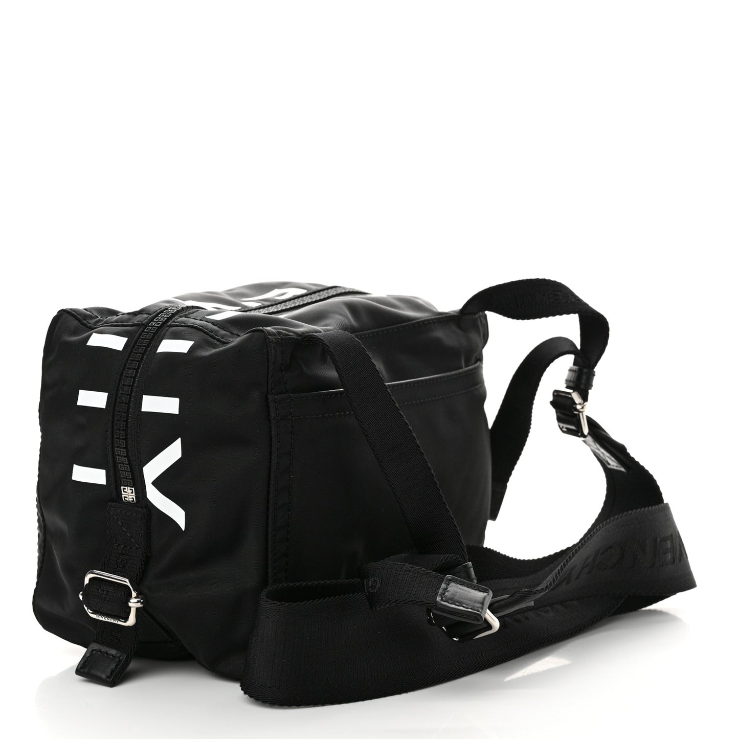 Nylon Small Pandora Mens Crossbody Black White