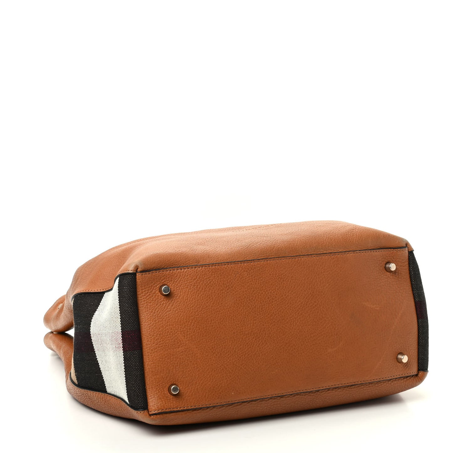 Brit Calfskin House Check Medium Maidstone Saddle Brown