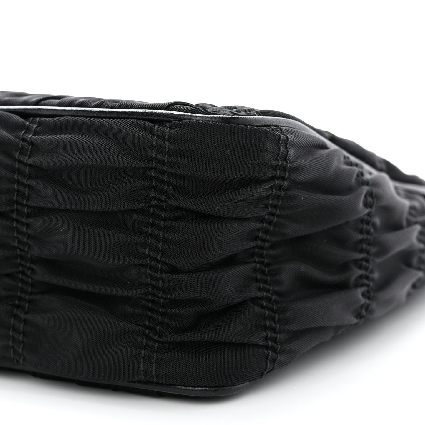 Tessuto Nylon Gaufre Shoulder Bag Black