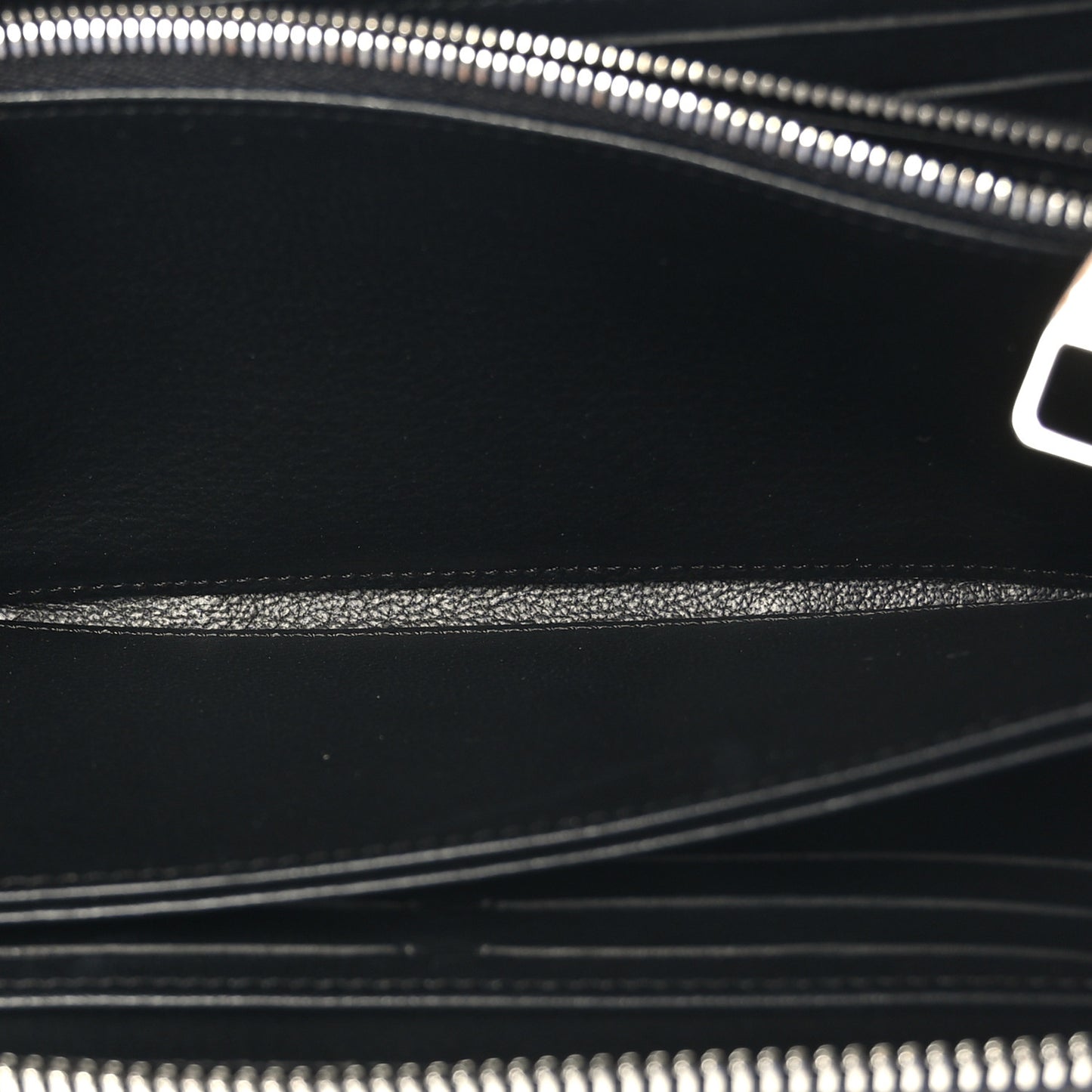 Snakeskin Monogram Zippy Padlock Wallet Black