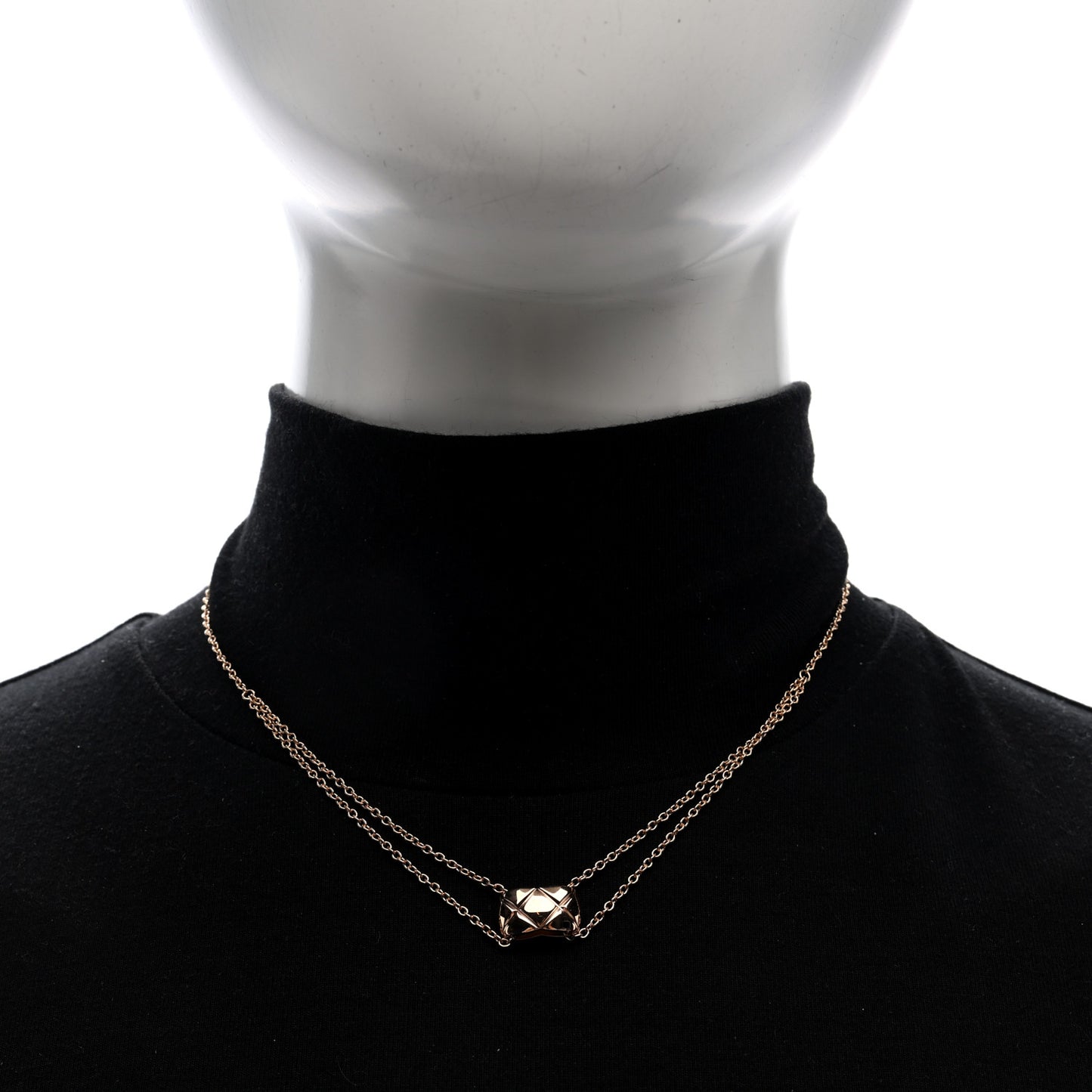 18K Beige Gold Coco Crush Pendant Necklace