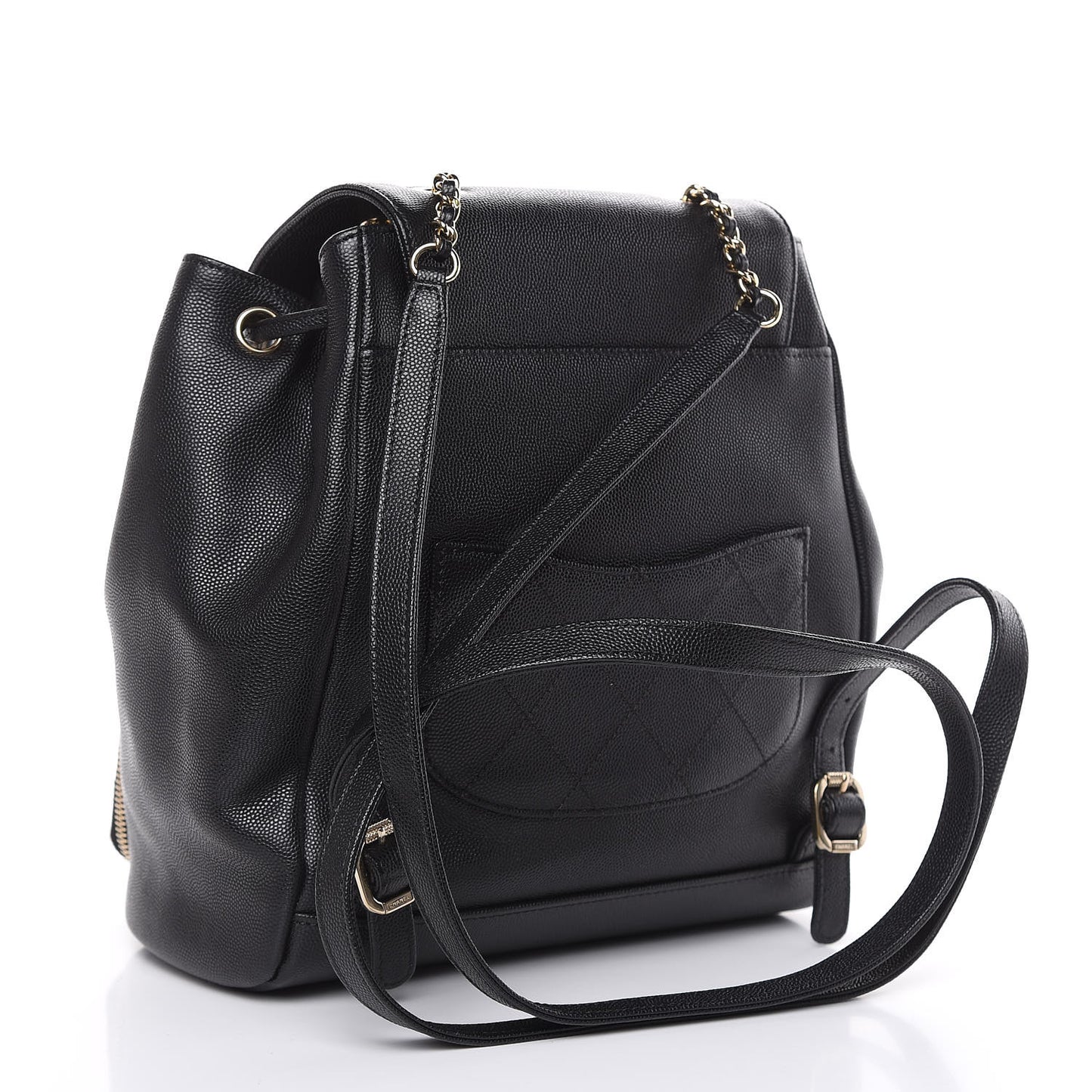 Caviar Quilted Business Affinity Backpack Black