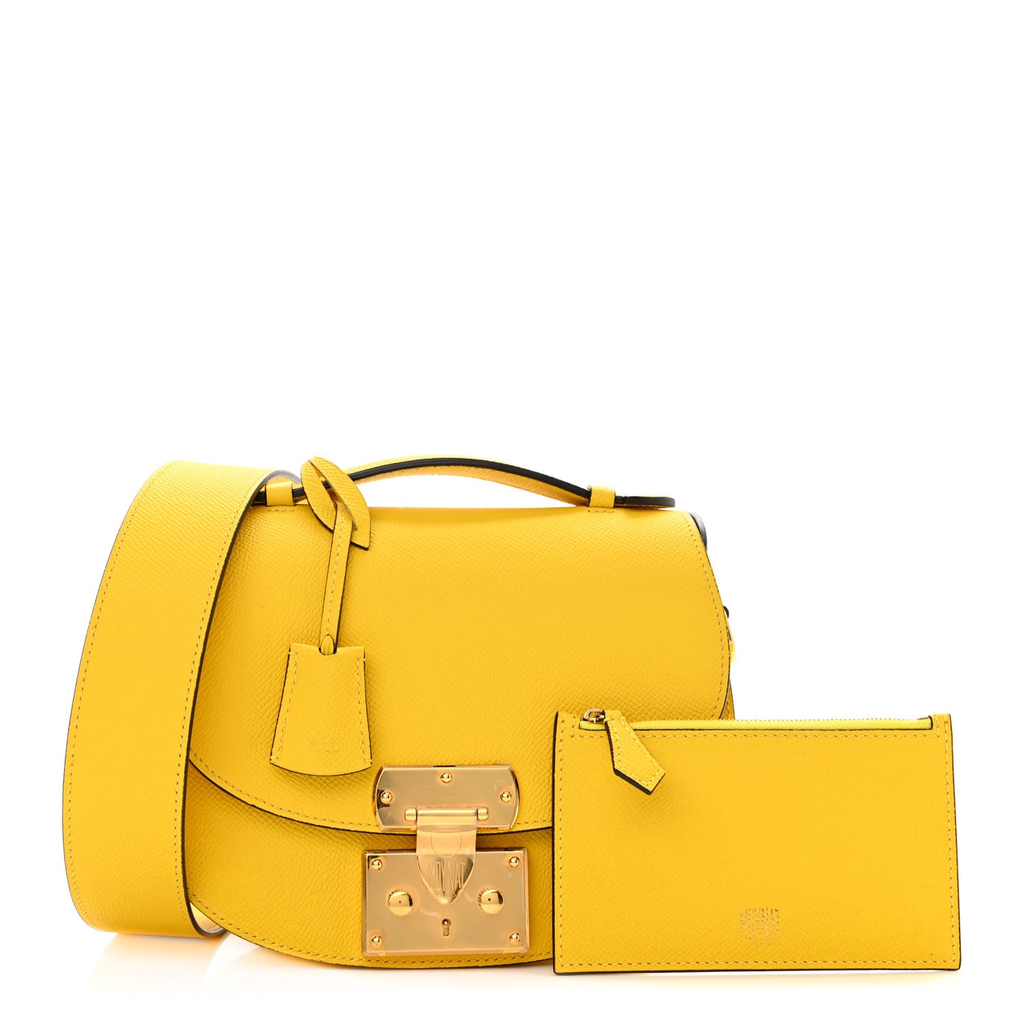 Carat Calfskin Flori PM Citrine