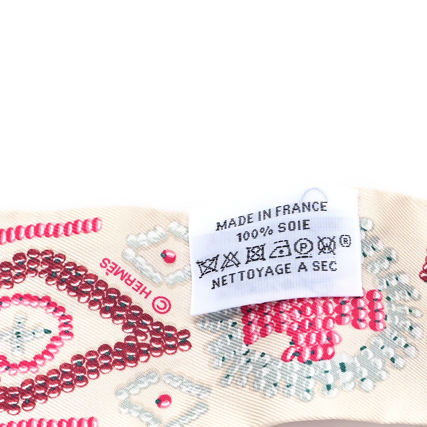 Silk Kelly en Perles Twilly Creme Framboise