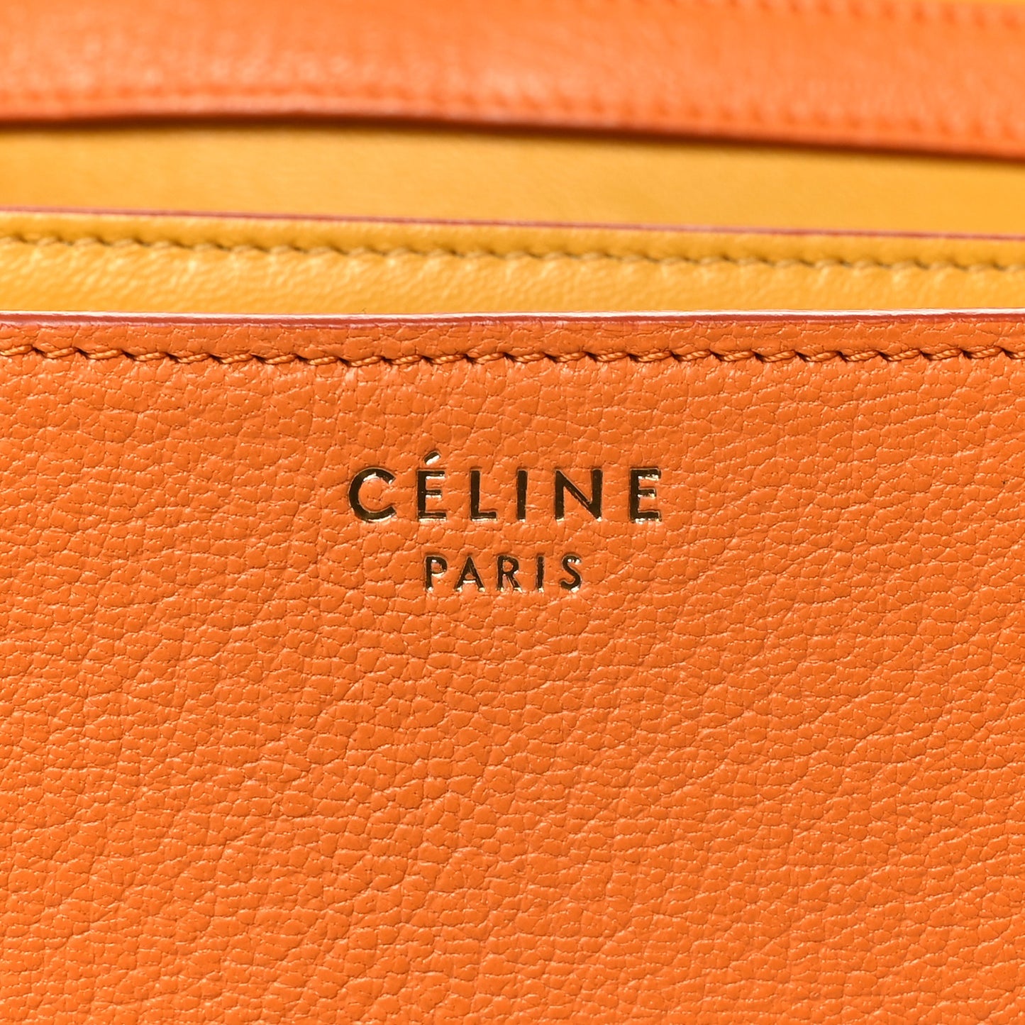 Goatskin Medium Classic Box Flap Bag Orange
