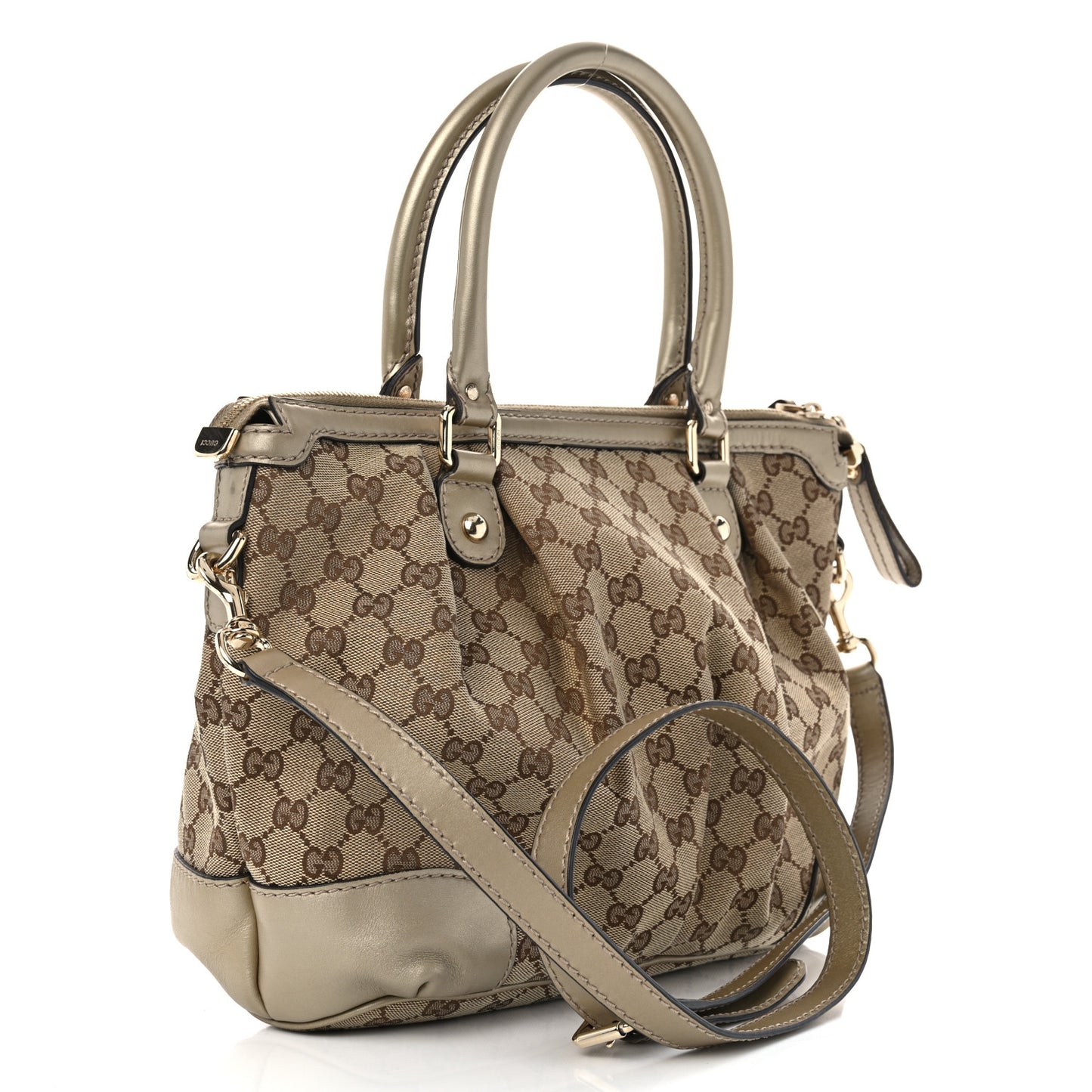 Monogram Medium Sukey Top Handle Bag Golden Beige