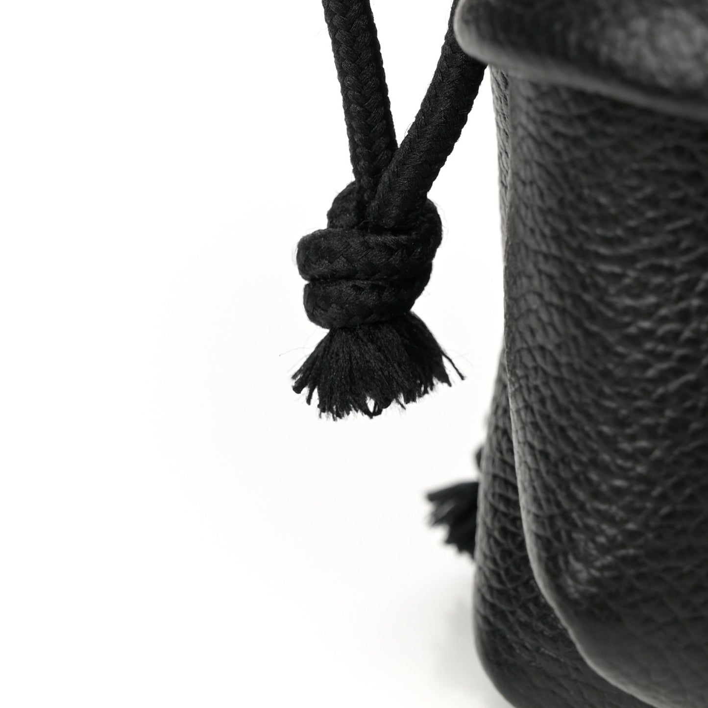 Grained Calfskin Mini Explorer Crossbody Backpack Black