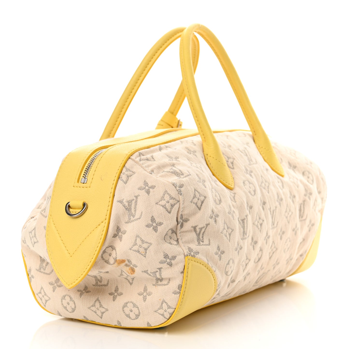 Monogram Denim Speedy Round Yellow